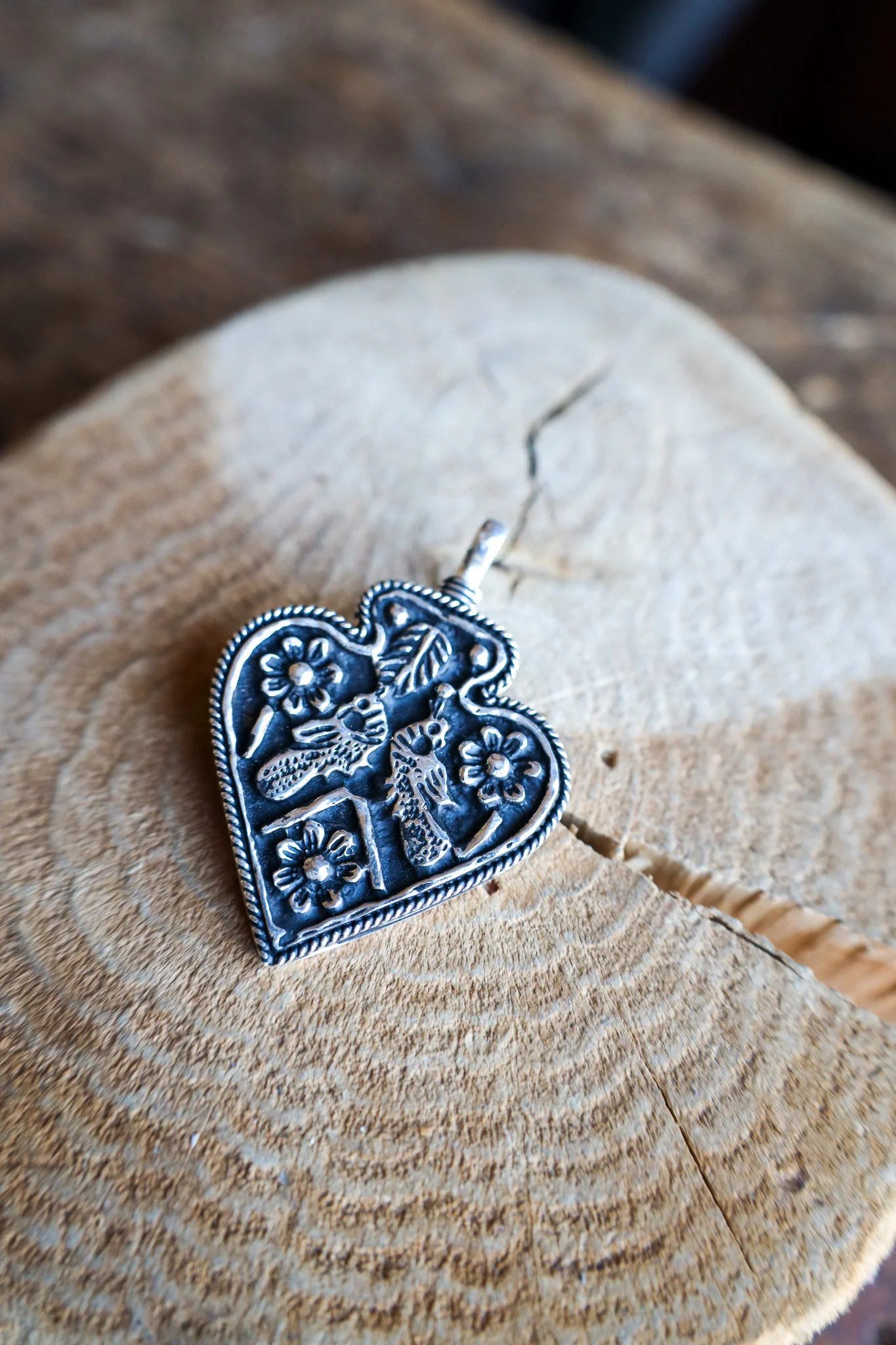 Coreen Cordova Silver Heart Pendant - Image 4