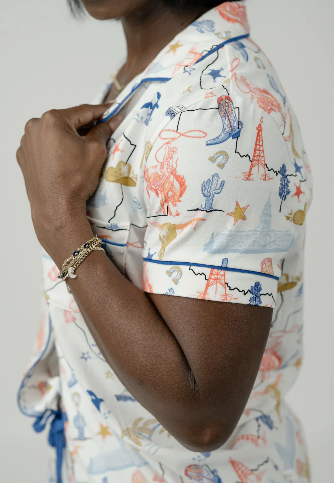 Imbali Charleston Texas Hold 'Em Short Pajama Set - Organic Cotton - Image 4