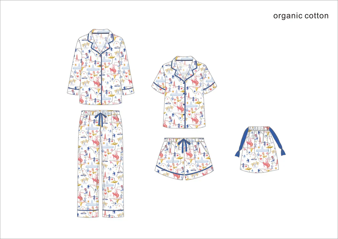 Imbali Charleston Texas Hold 'Em Short Pajama Set - Organic Cotton - Image 5