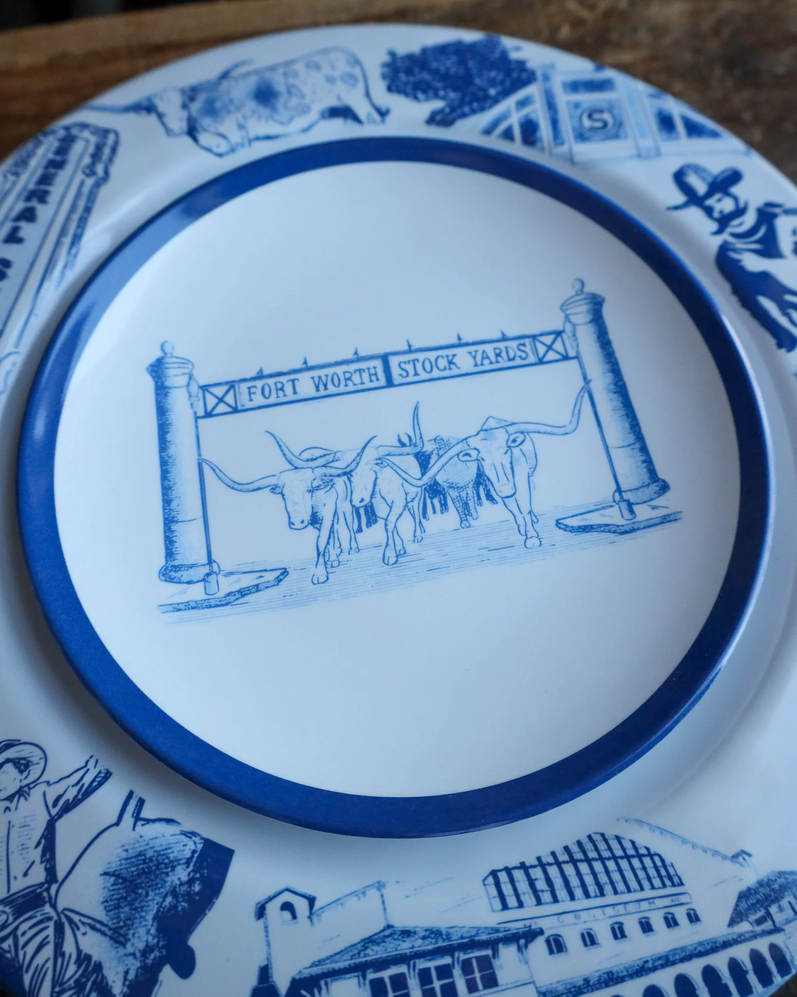 Maverick Exclusive Cattle Drive Blue Custom Plate - Image 4