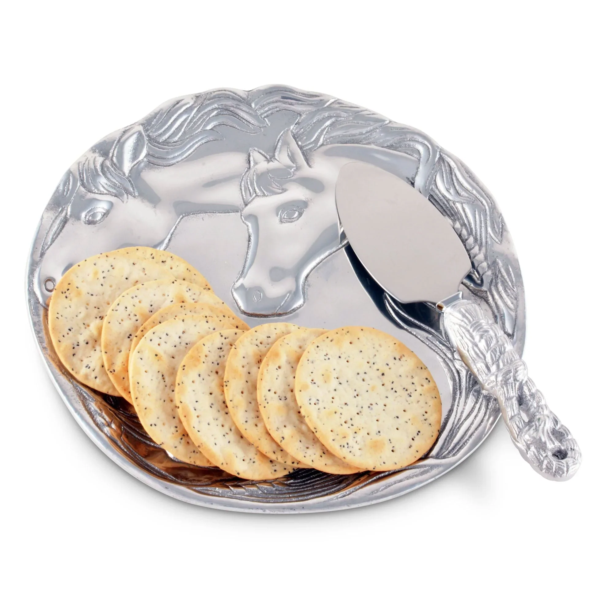 Arthur Court Horse Plate with Server