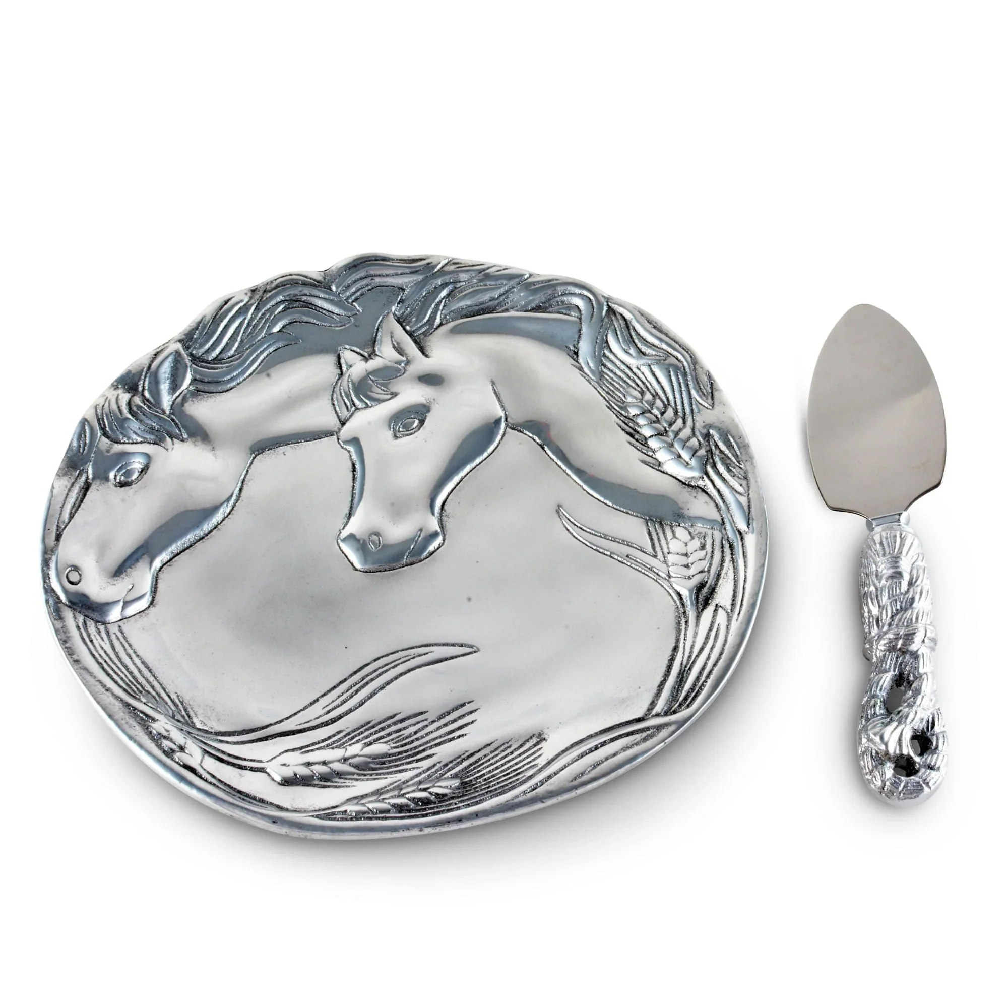 Arthur Court Horse Plate with Server - Image 3