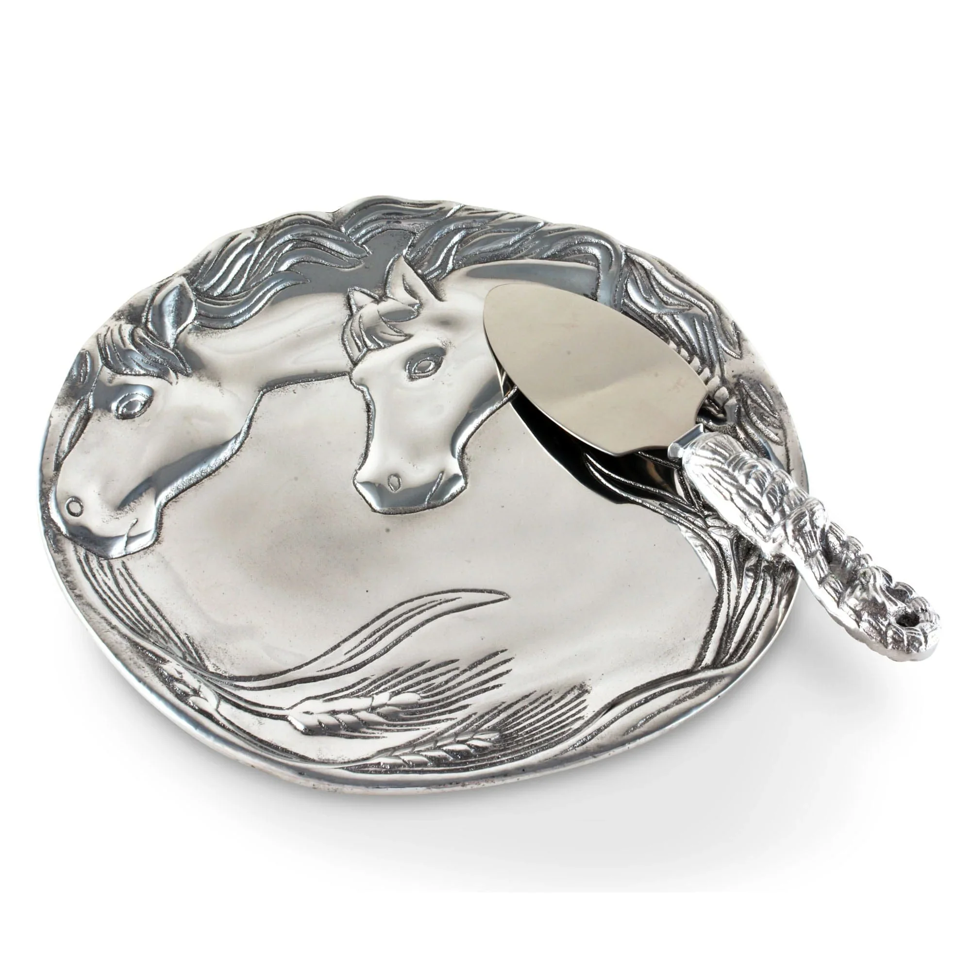 Arthur Court Horse Plate with Server - Image 4