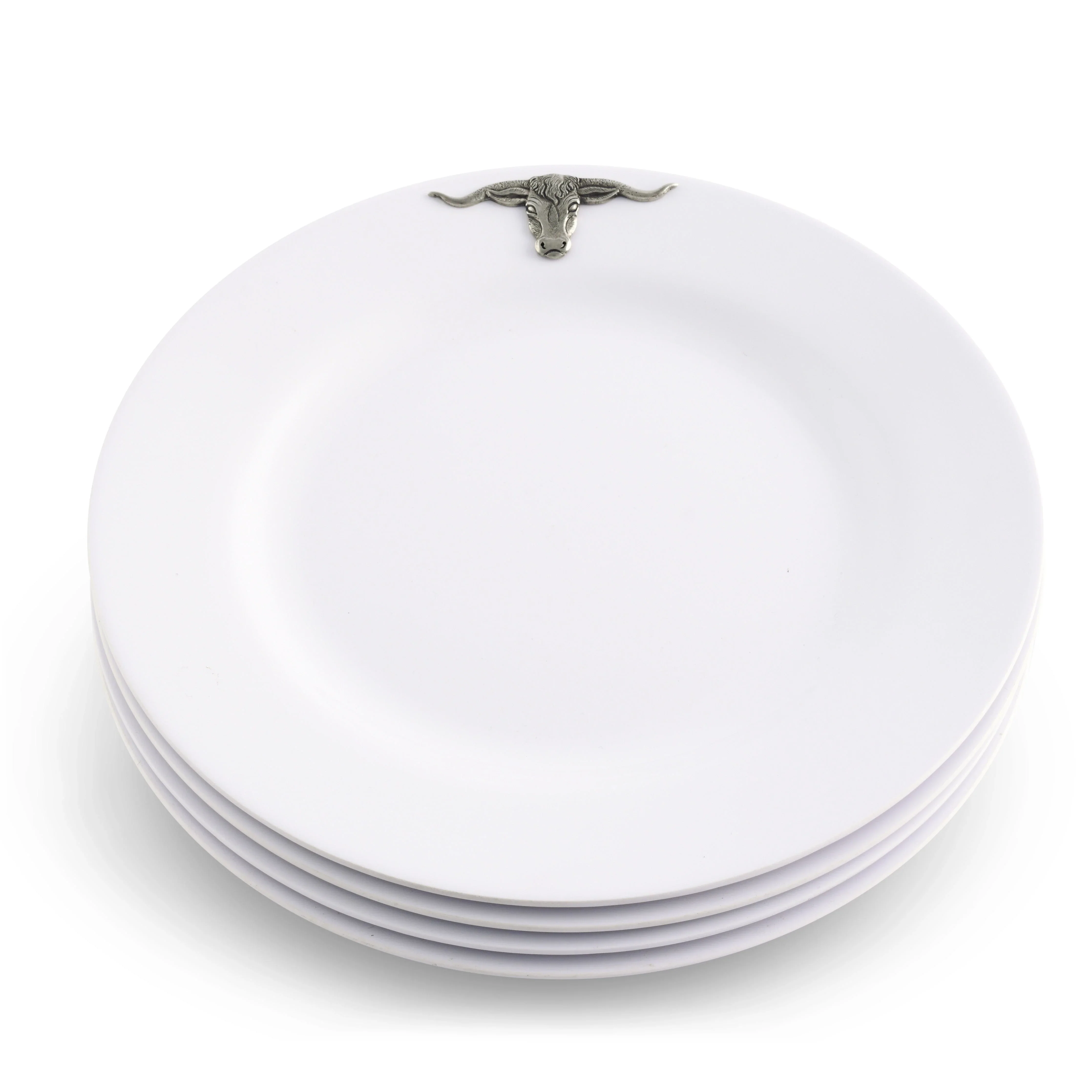 Arthur Court Longhorn Melamine Lunch Plates - Set of 4 - Image 7