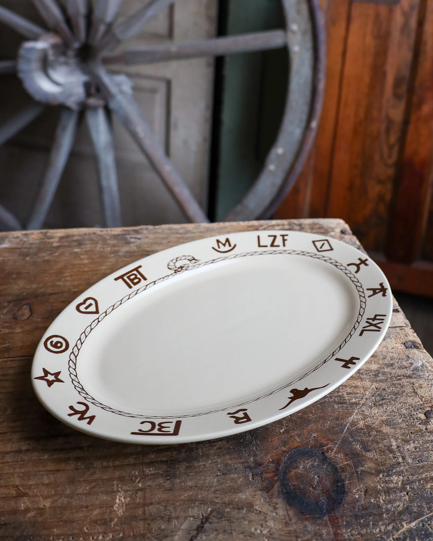 WEST CREATIONS 12" BRANDS OVAL PLATTER - Image 5