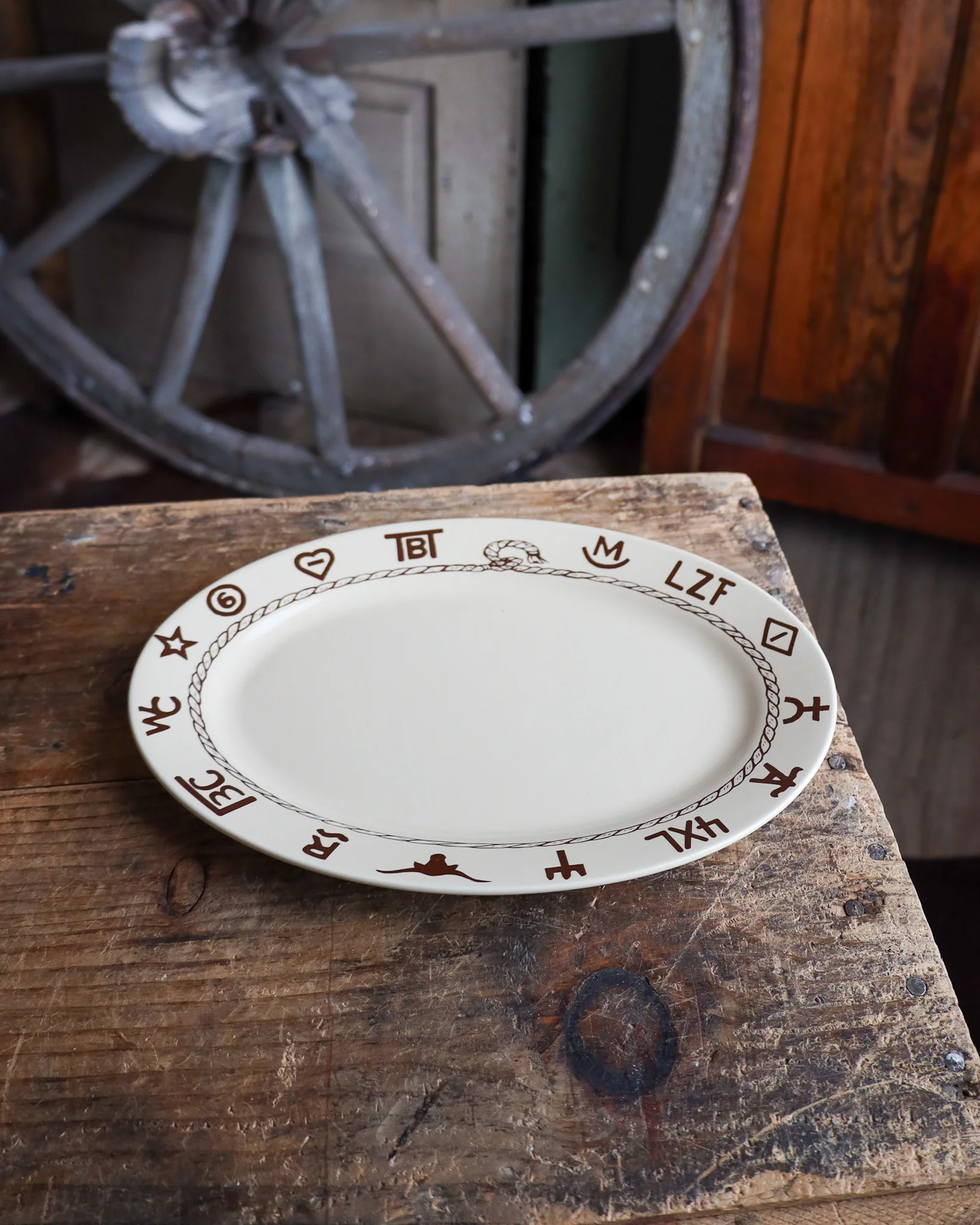 WEST CREATIONS 12" BRANDS OVAL PLATTER - Image 6
