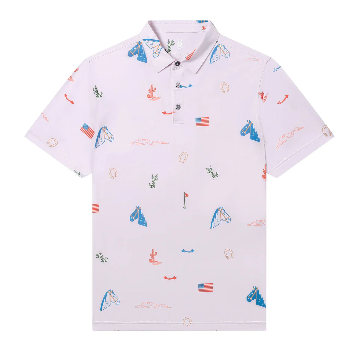 Raised By Coyotes Americana Polo