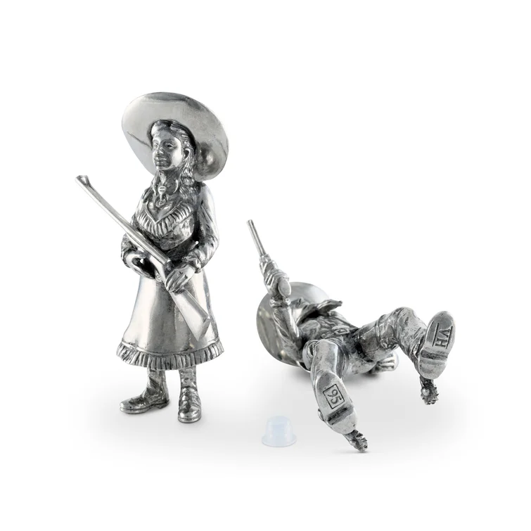 VAGABOND HOUSE COWGIRL AND COWBOY SALT & PEPPER SHAKERS - Image 4