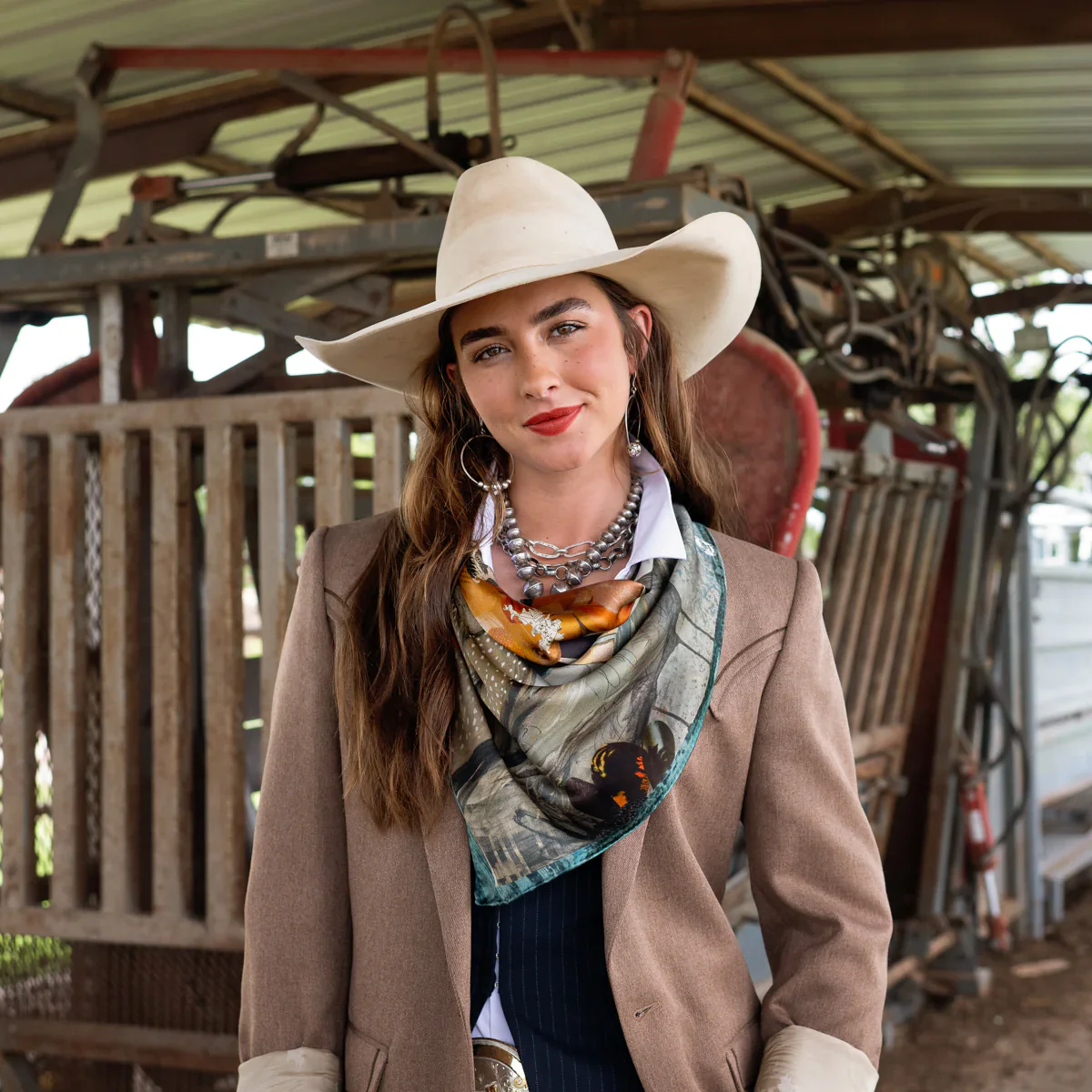 Blue Melodies Shorty Scarf - Image 4