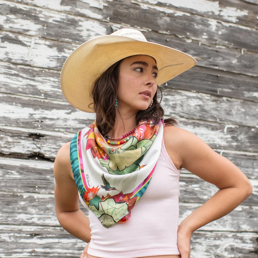 CACTUS BLOOMS LONG AND TALL SCARF - Image 5