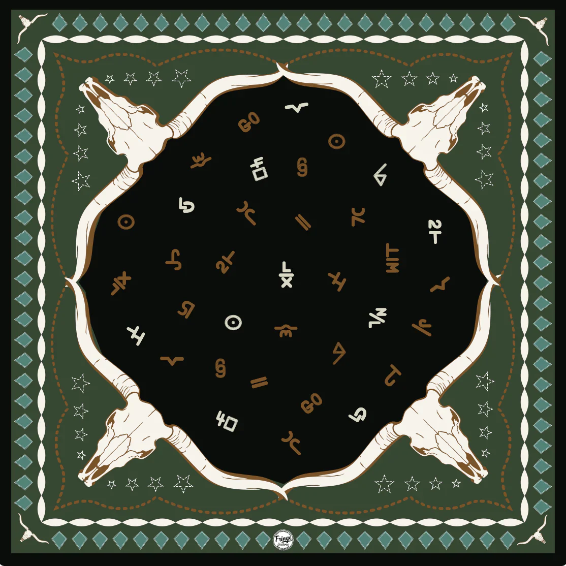 Hooked Green Shorty Scarf