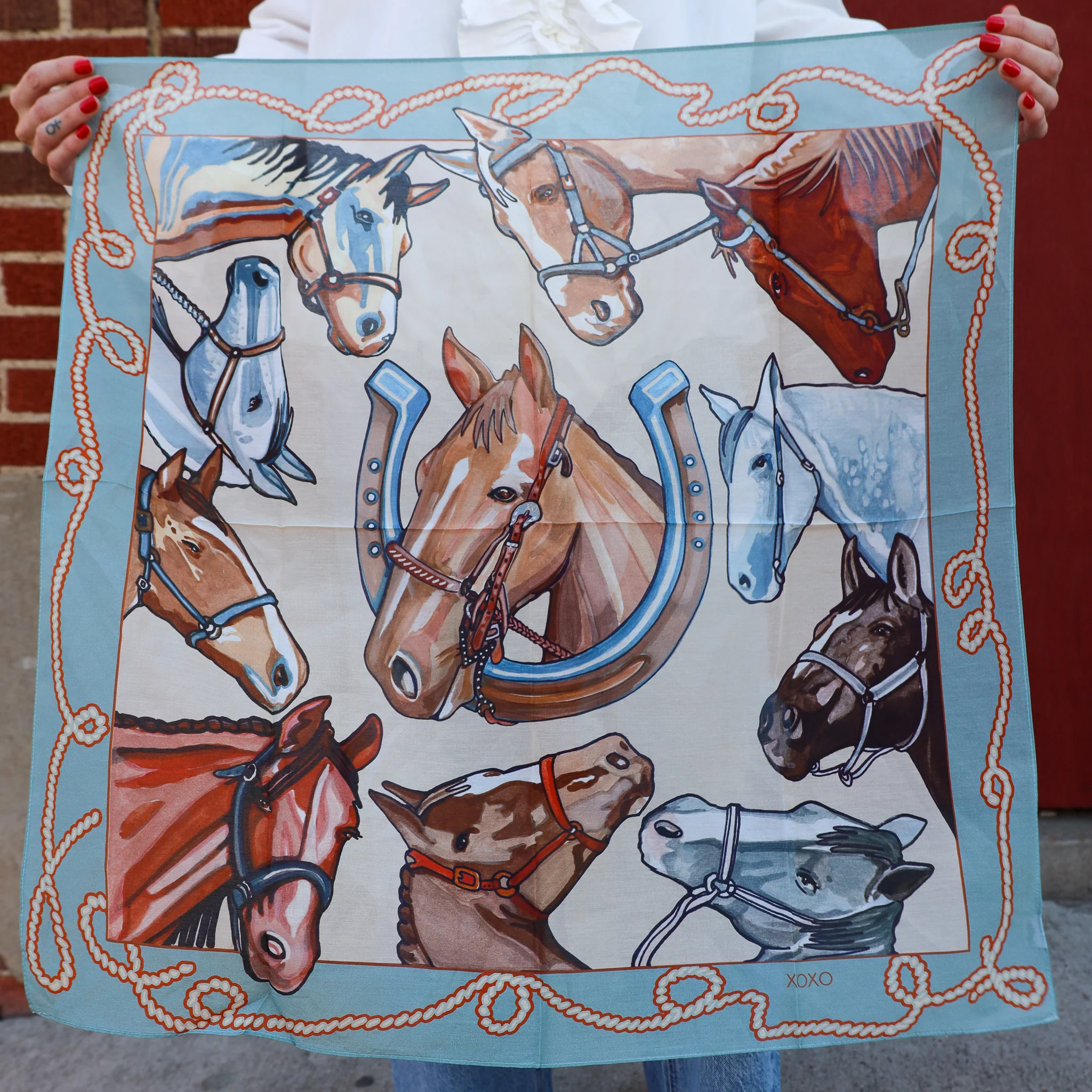 XOXOART PRETTY LITTLE HORSESHOE SHORTY 26" SCARF - Image 7