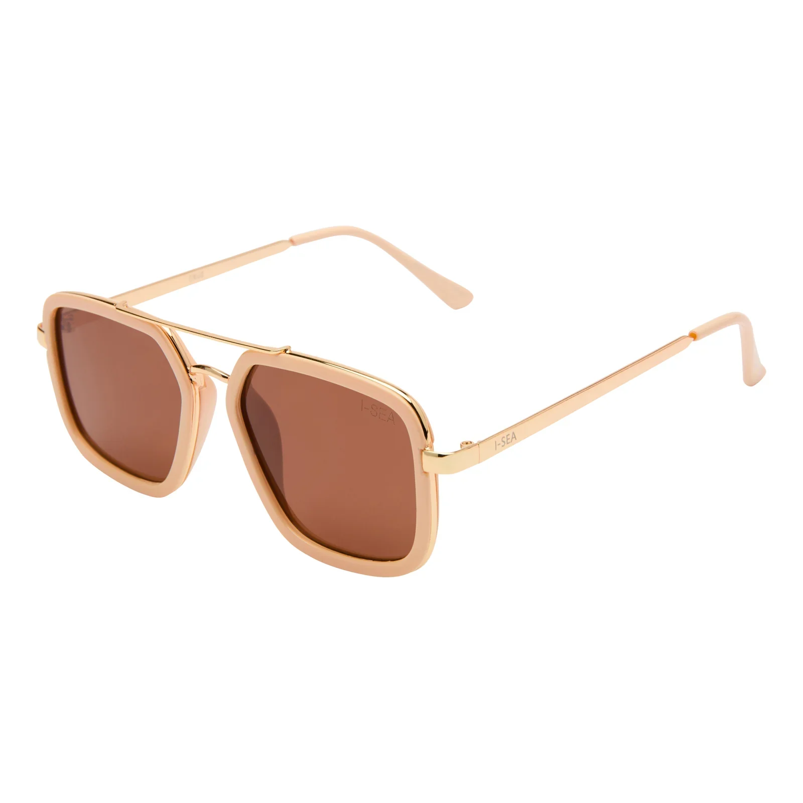 I-SEA CRUZ CREAM BROWN POLARIZED SUNGLASSES - Image 2