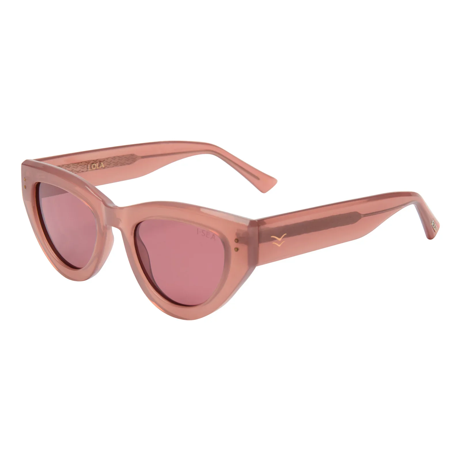 I-SEA LOLA DUSTY ROSE/PLUM SUNGLASSES - Image 2