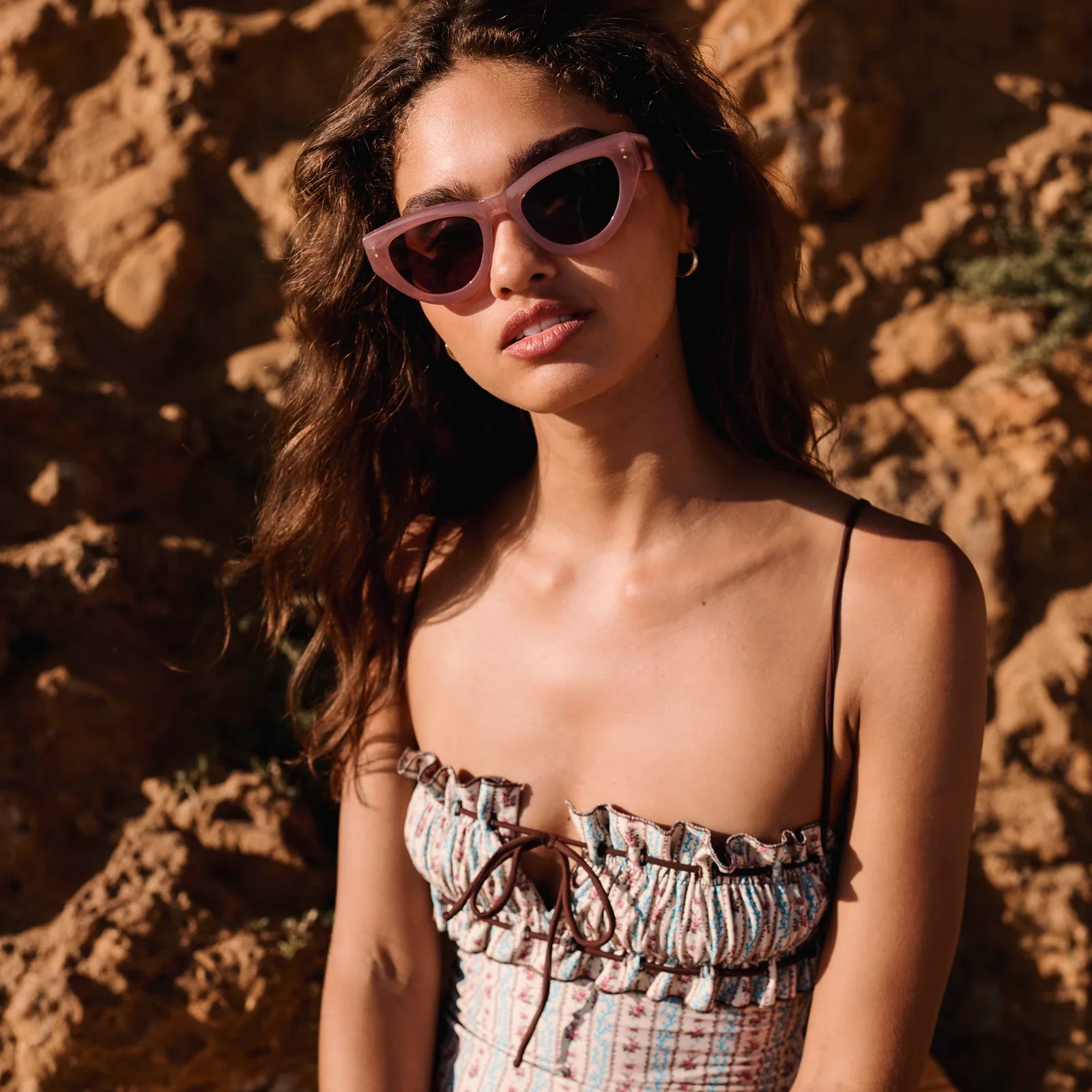 I-SEA LOLA DUSTY ROSE/PLUM SUNGLASSES - Image 3