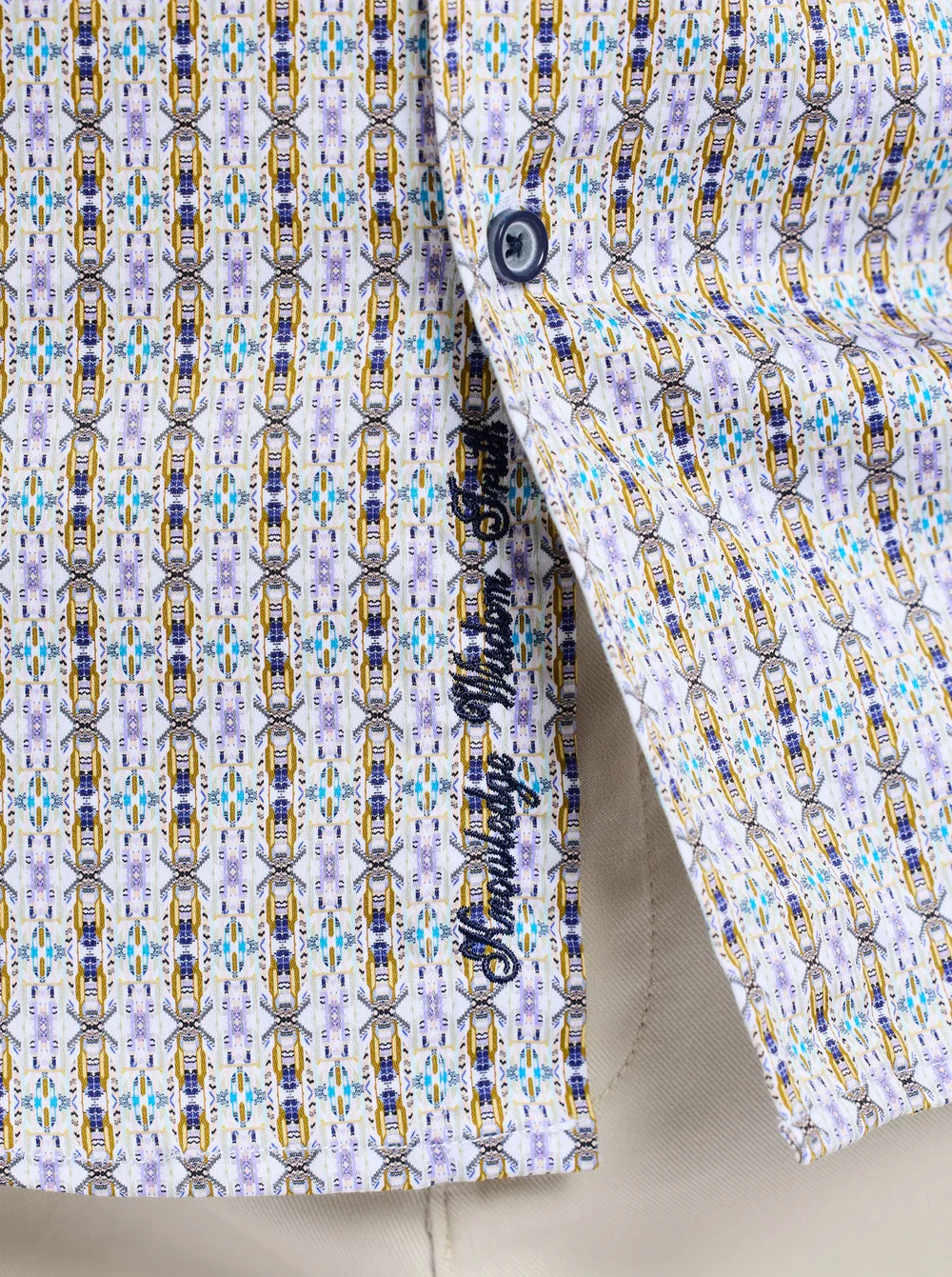 ROBERT GRAHAM ABBOTSWELL SHORT SLEEVE BUTTON DOWN SHIRT - Image 3
