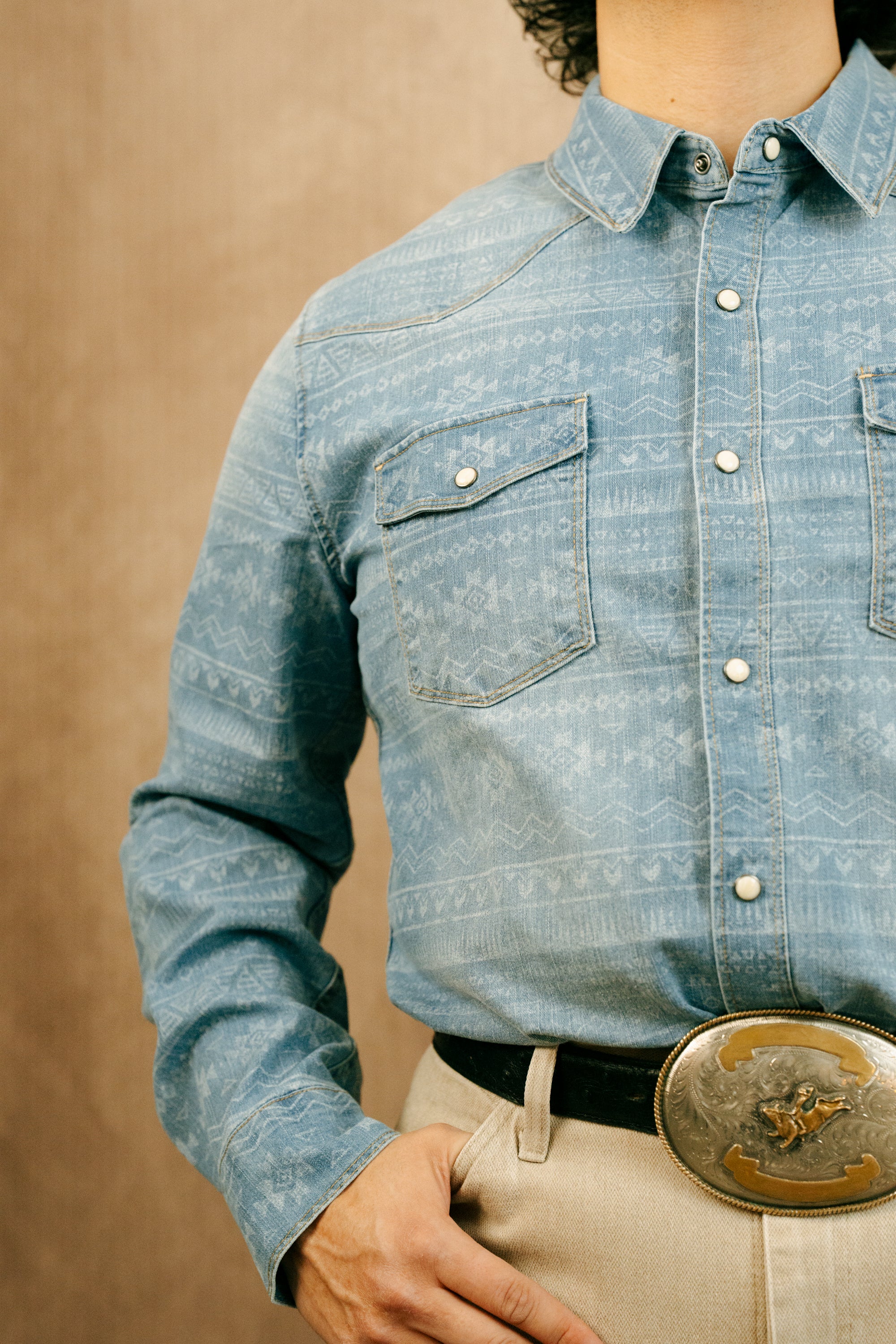 Canyon Of Heros Aztec Denim Shirt - Image 8
