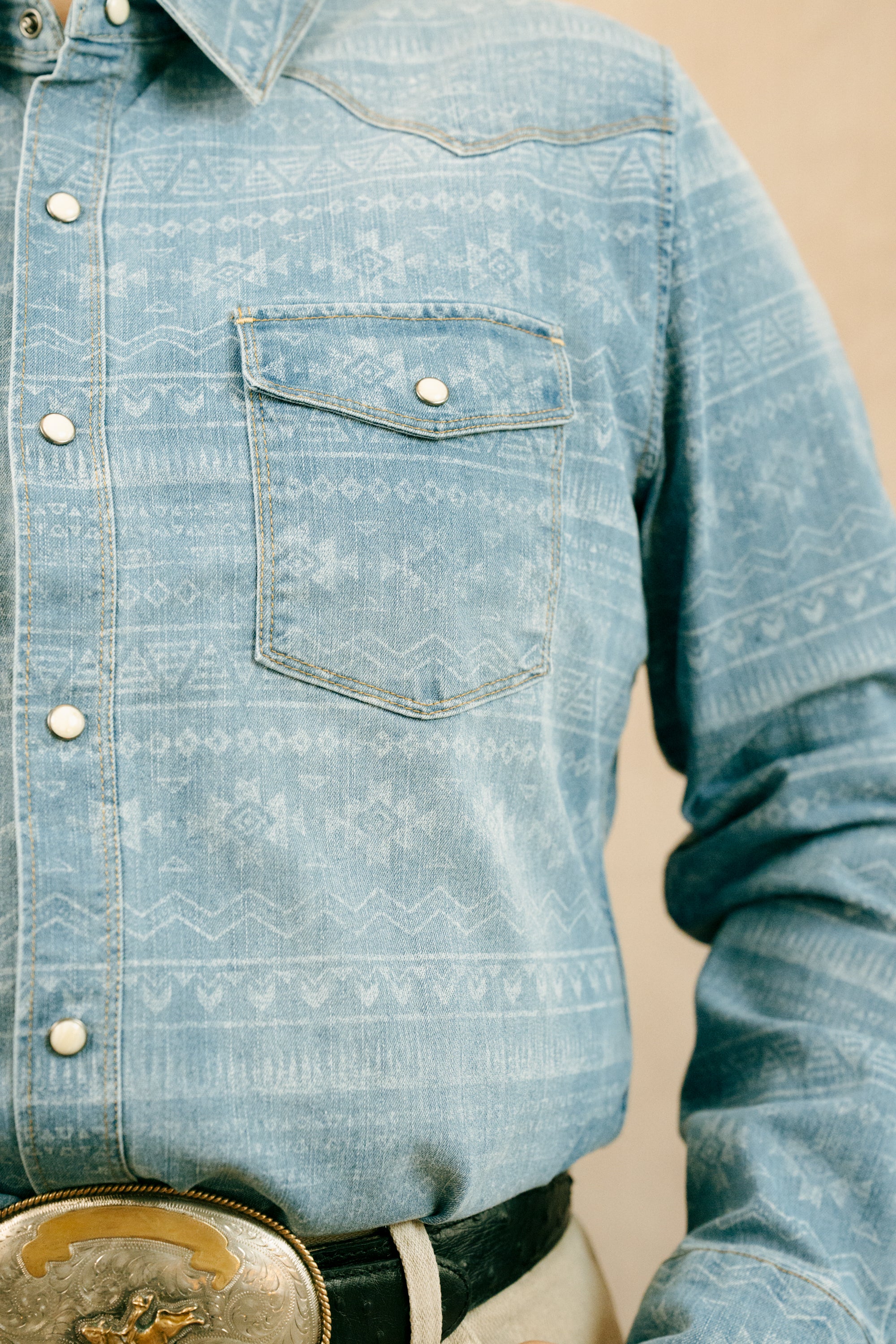 Canyon Of Heros Aztec Denim Shirt - Image 9