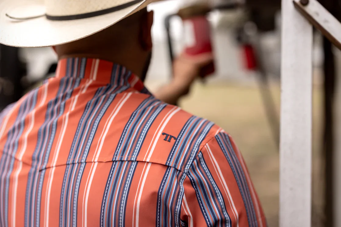 Ferrell The Brooks in Red - Short Sleeve Snap - Image 5