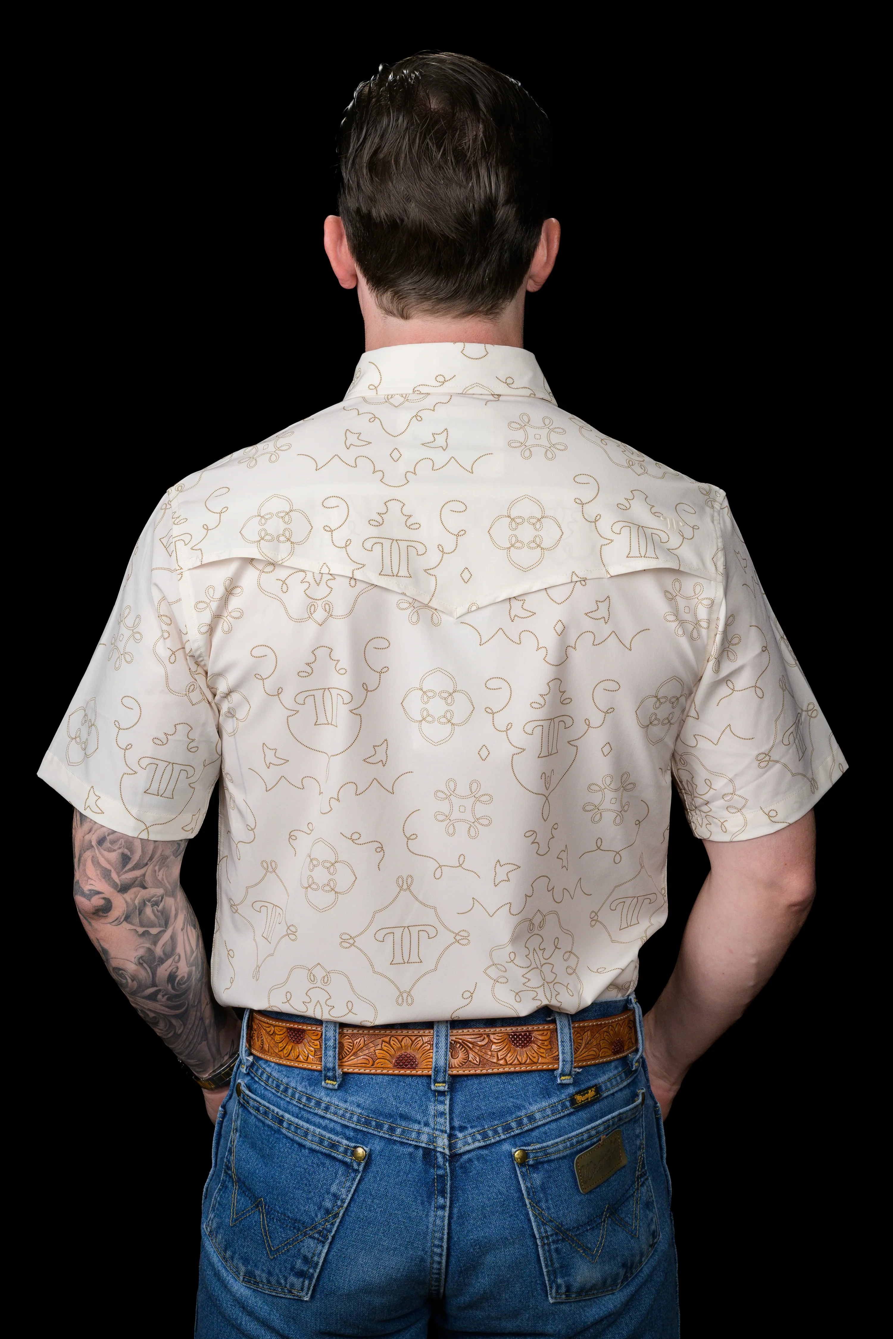 Ferrell The Carson in Beige Short Sleeve Snap - Image 2