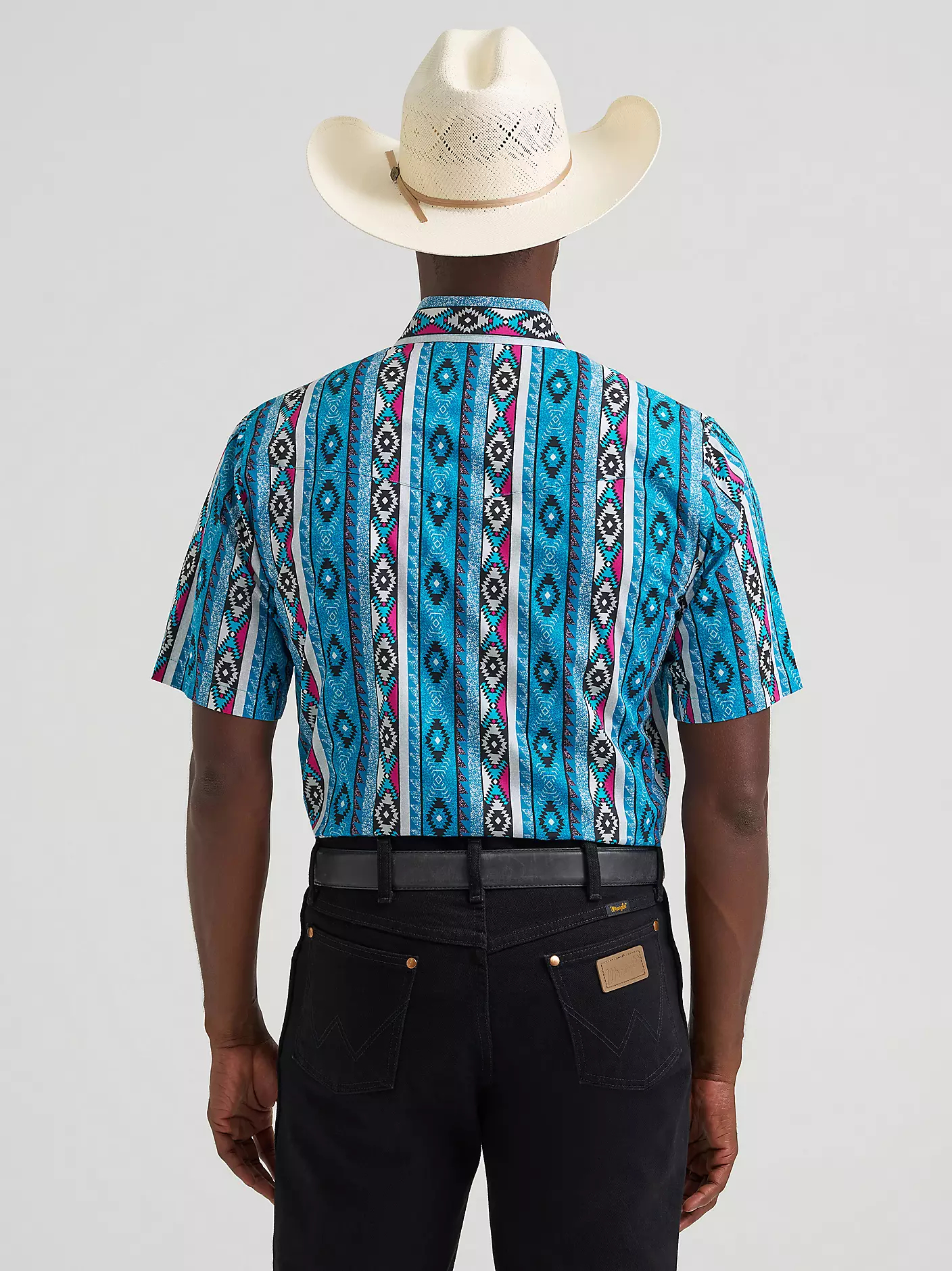 Wrangler Checotah® Short Sleeve Western Snap Shirt - Image 3