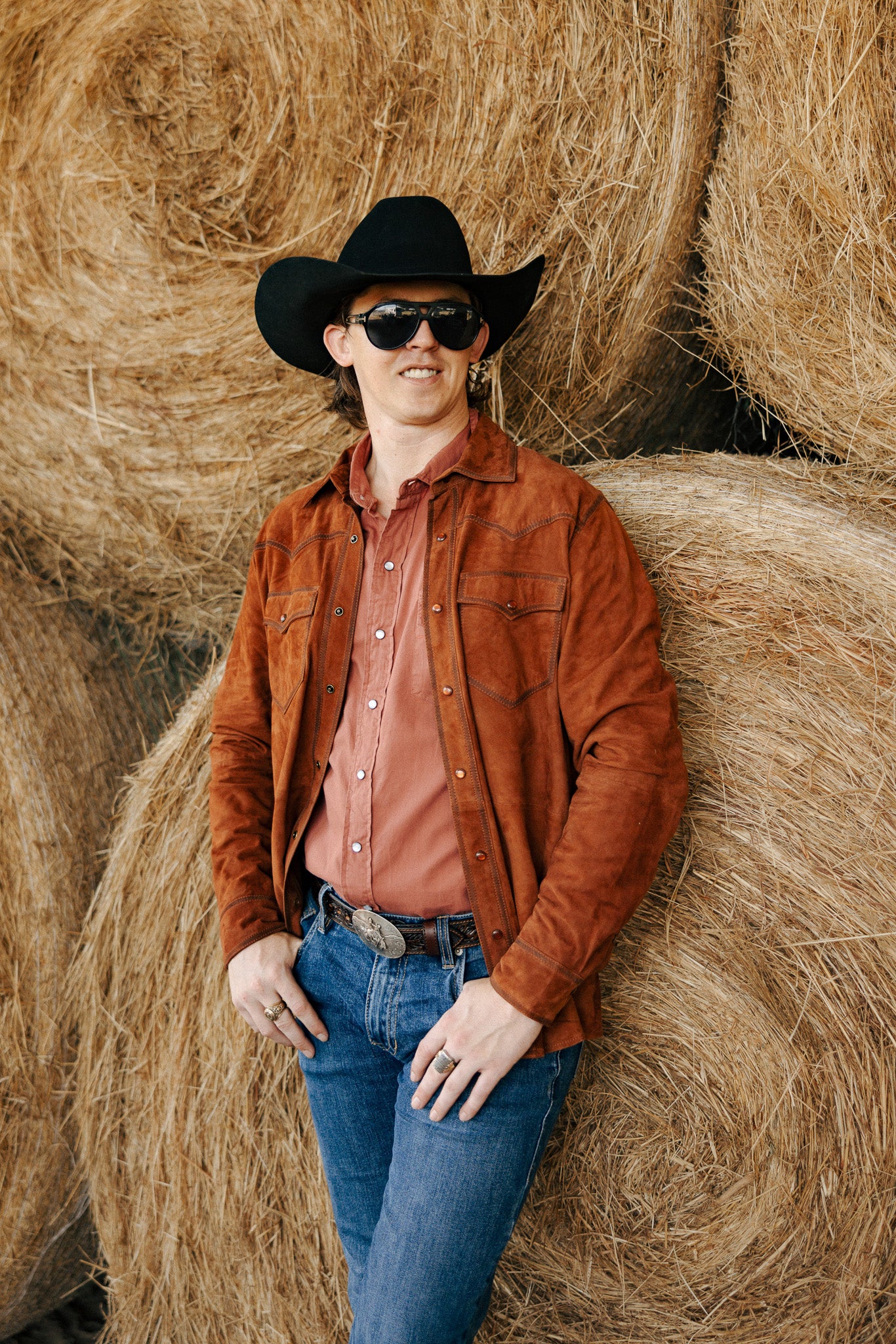 Scully Yoke Lamb Suede Shirt Jacket - Image 4