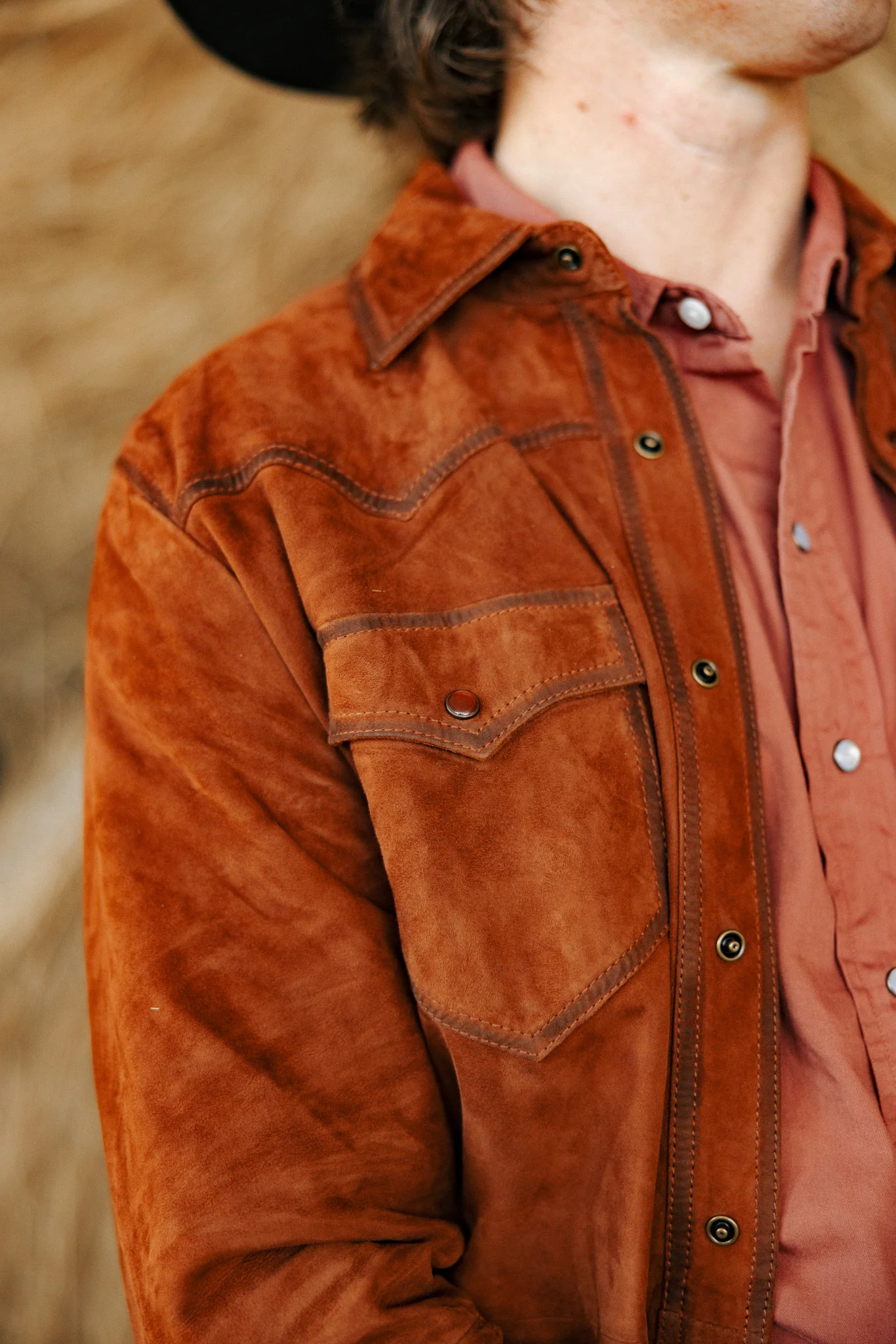 Scully Yoke Lamb Suede Shirt Jacket - Image 5