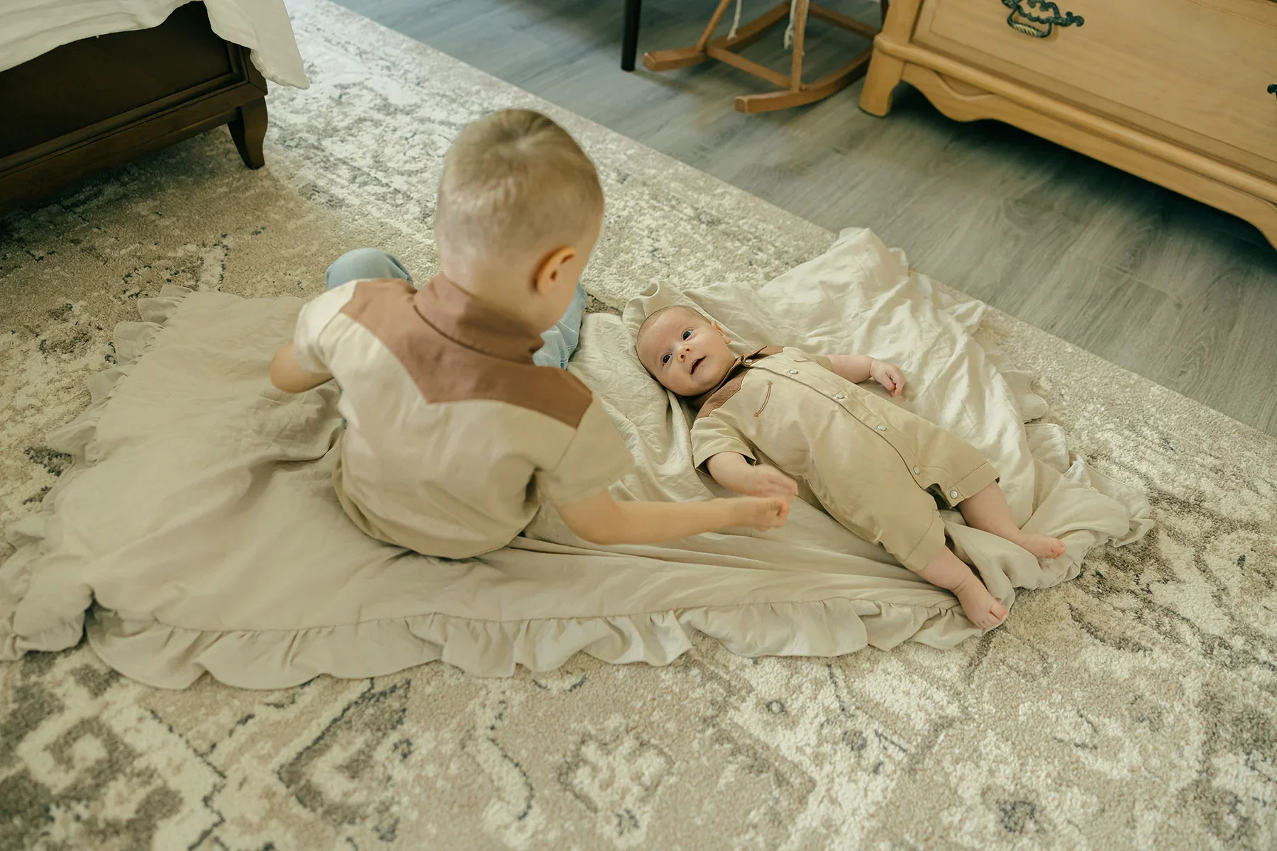 L'oved Baby Oatmeal | Kids' Western Button-Up Shirt - Image 7