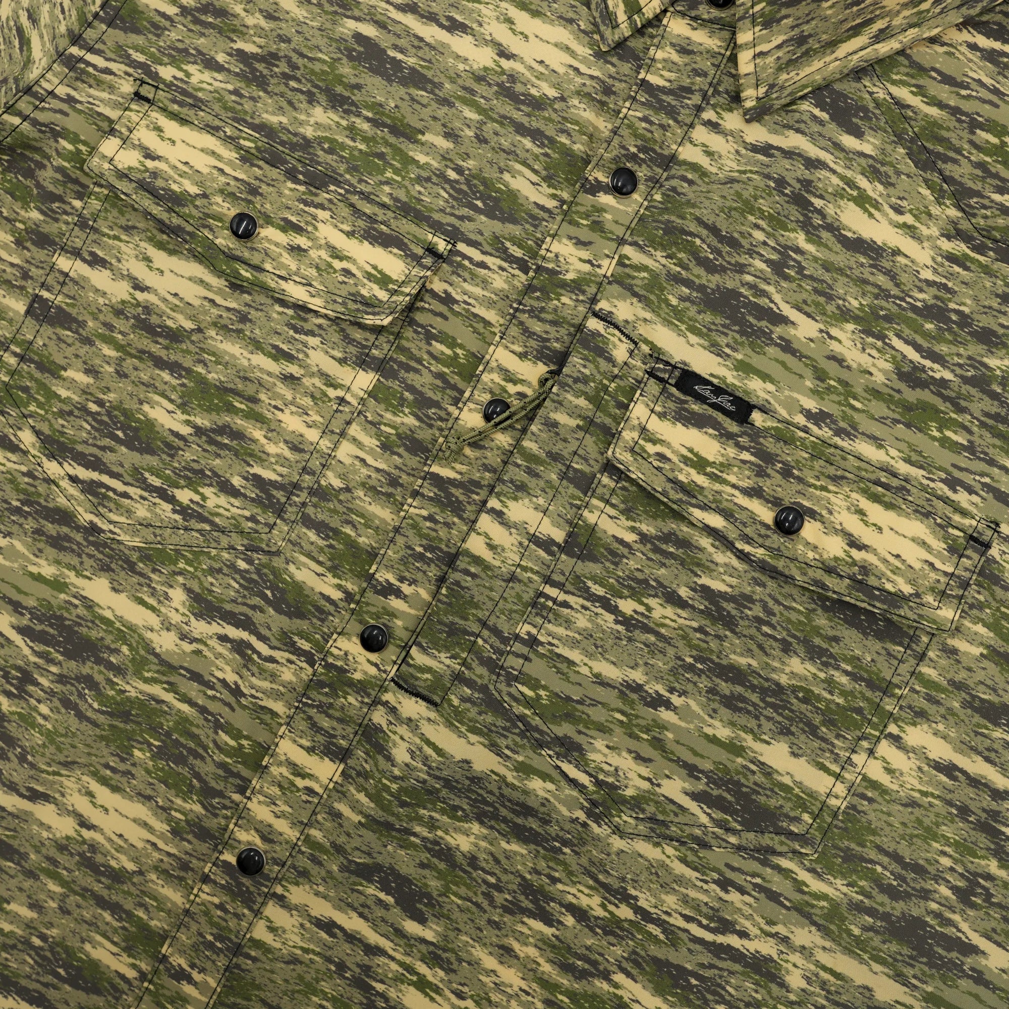 San Jac Men's Long Sleeve Performance Shirt - Camo - Image 3