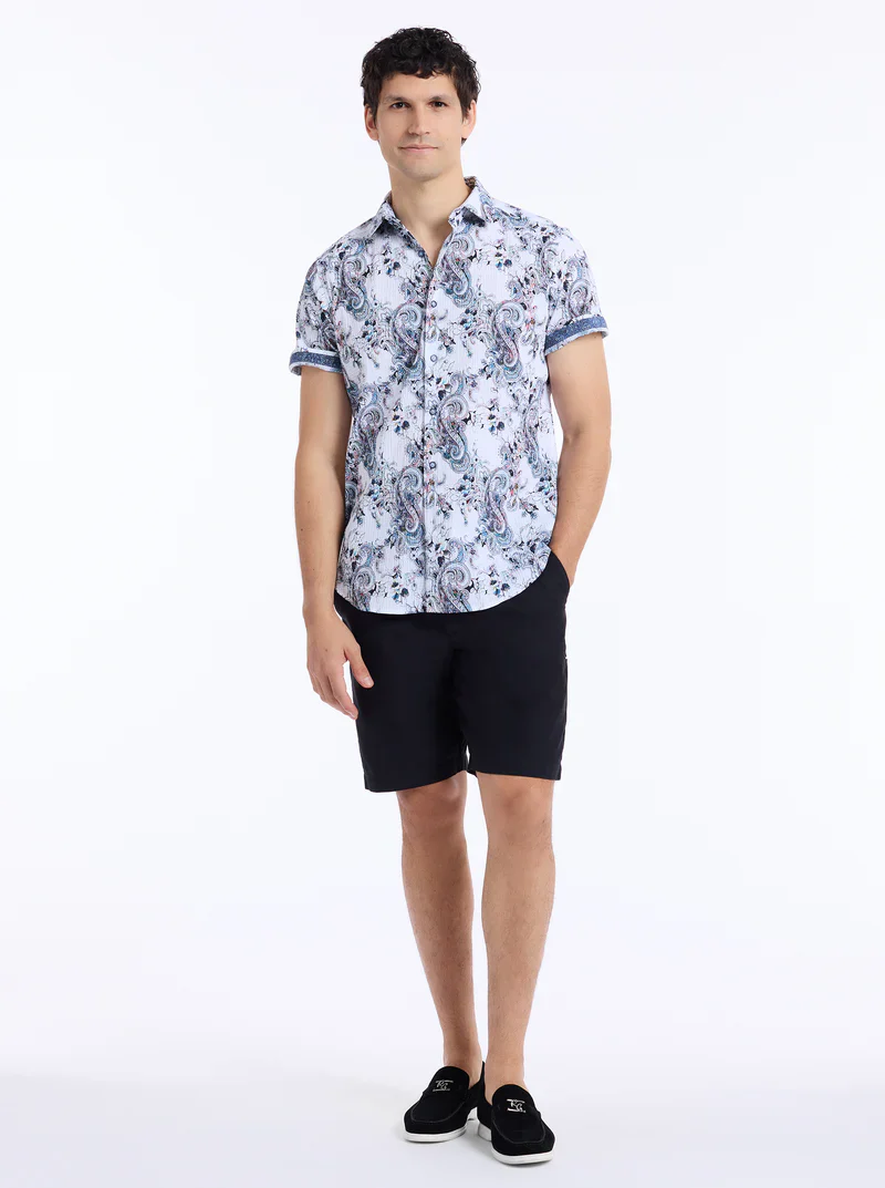 ROBERT GRAHAM PICKWICK SHORT SLEEVE BUTTON DOWN SHIRT - Image 4