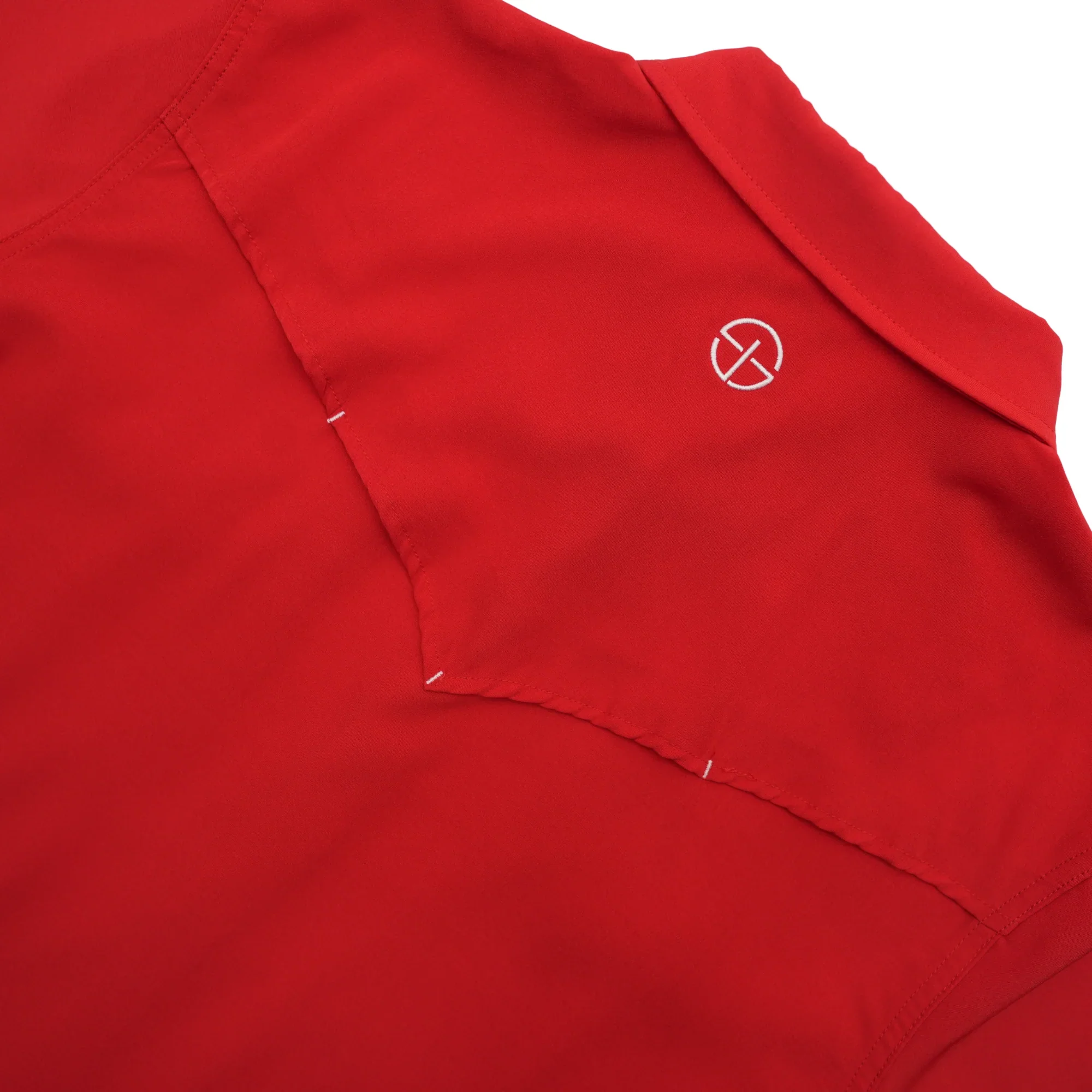 San Jac Men's Short Sleeve Performance Pearl Snap Shirt - Red - Image 4
