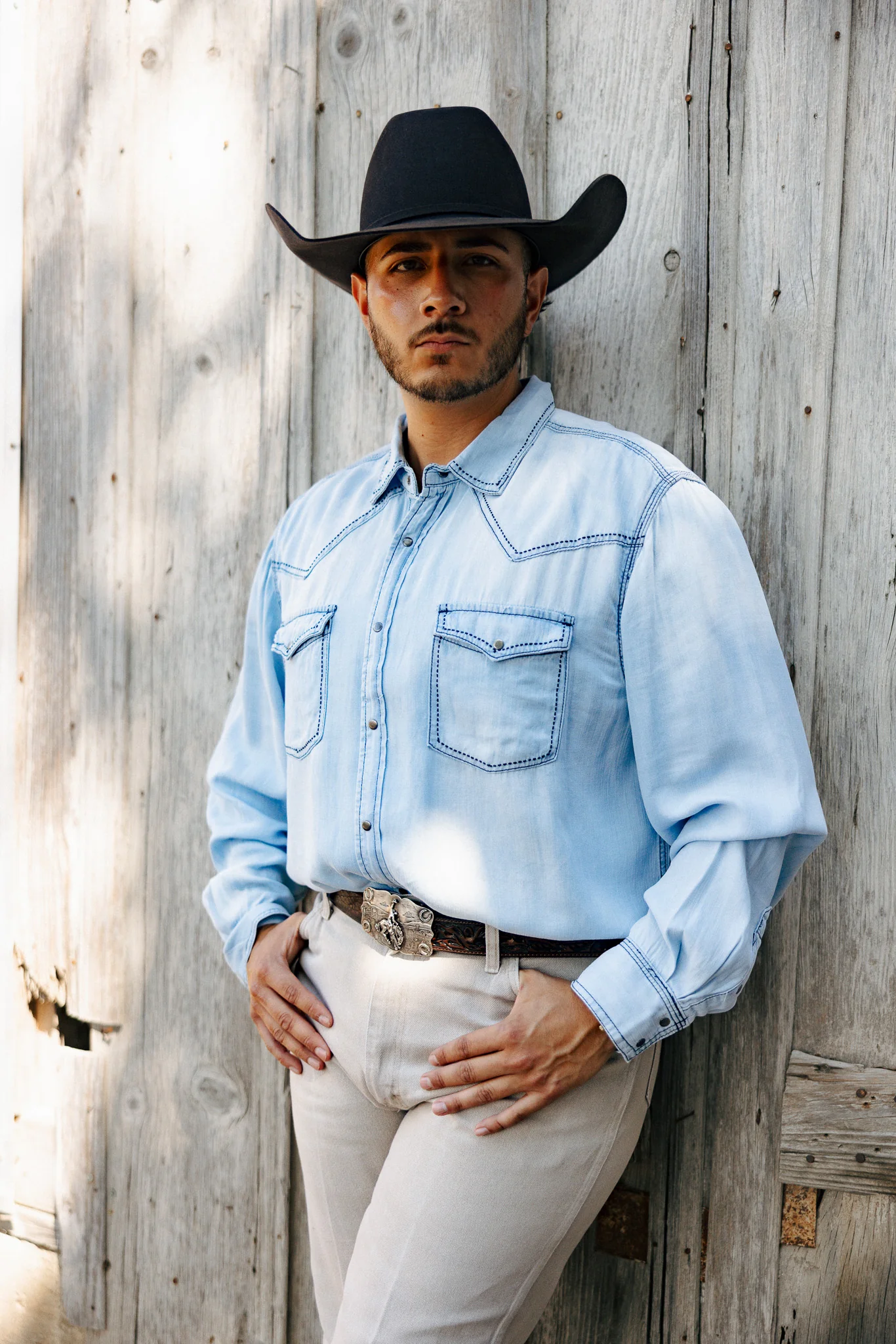 Scully Tencel Pic Stitch Shirt - Image 6