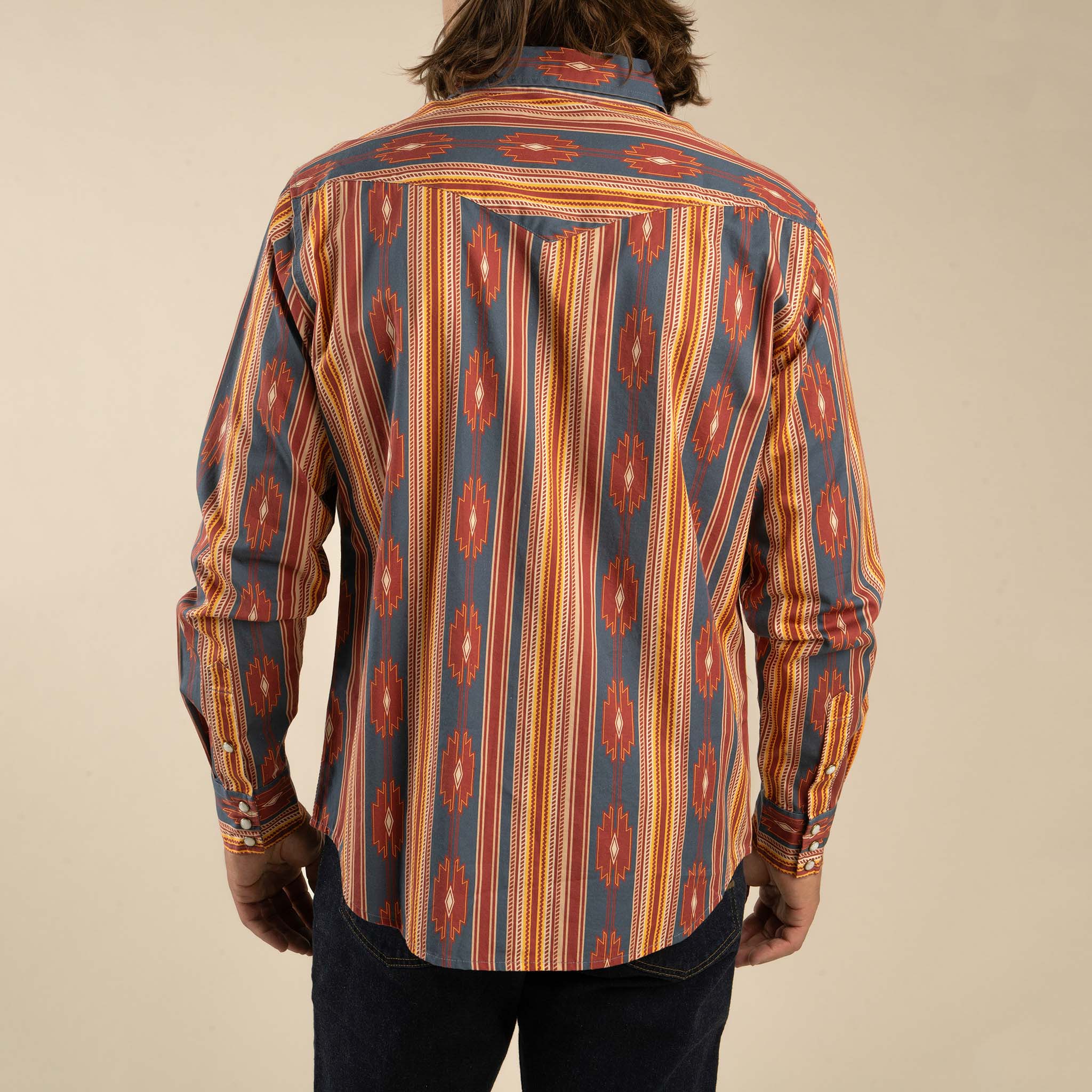 Sendero The Wyatt Pearl Snap Long Sleeve Serape Shirt - Image 3