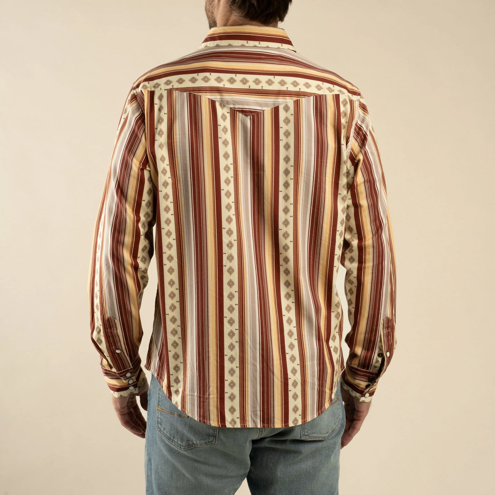 Sendero The Wyatt Pearl Snap Long Sleeve Serape Shirt - Image 4