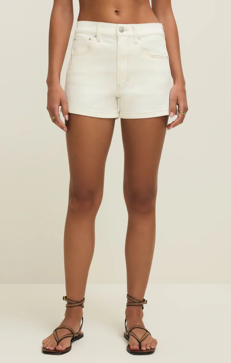 Z Supply Camila High Rise A-Line Denim Short