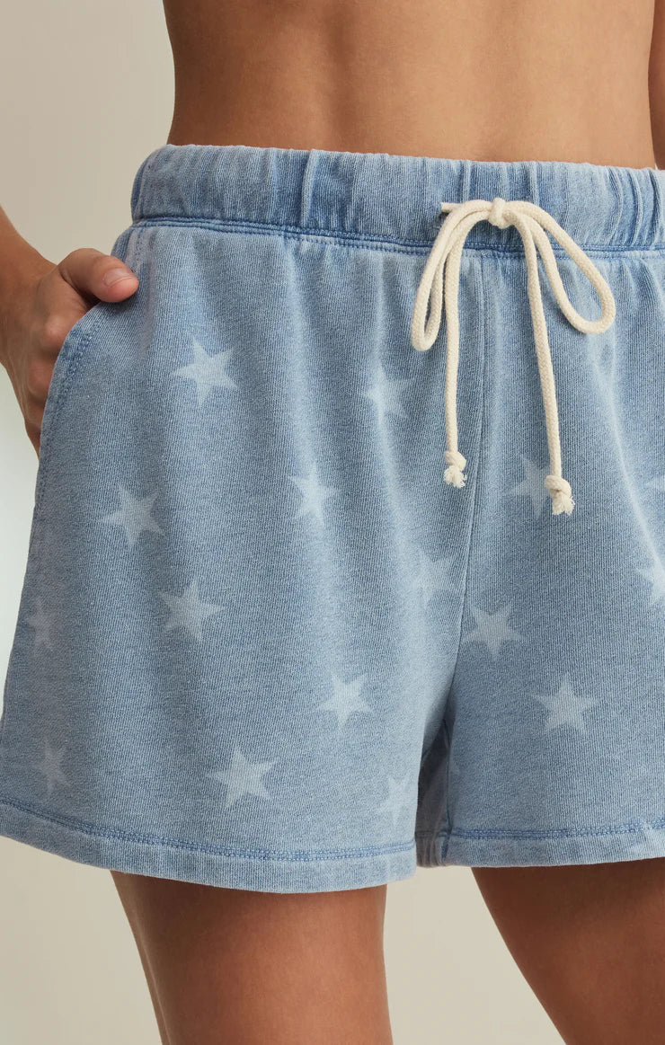 Z Supply Written Stars Denim Short - Image 6