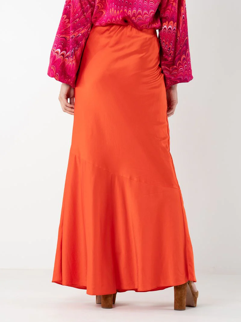 Emily McCarthy Bias Silk Cotton Skirt - Image 6