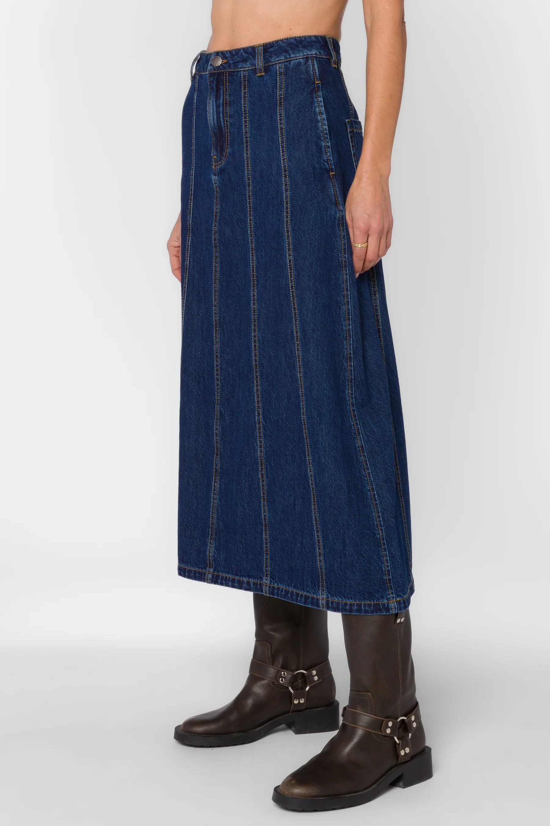 Velvet Heart Deedee Dark Rinse Skirt - Image 3