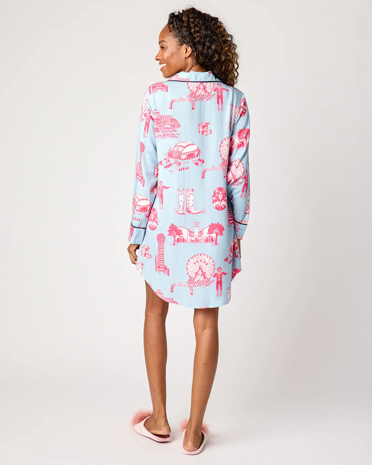 Katie Kime Dallas Toile Sleep Shirt - Image 2