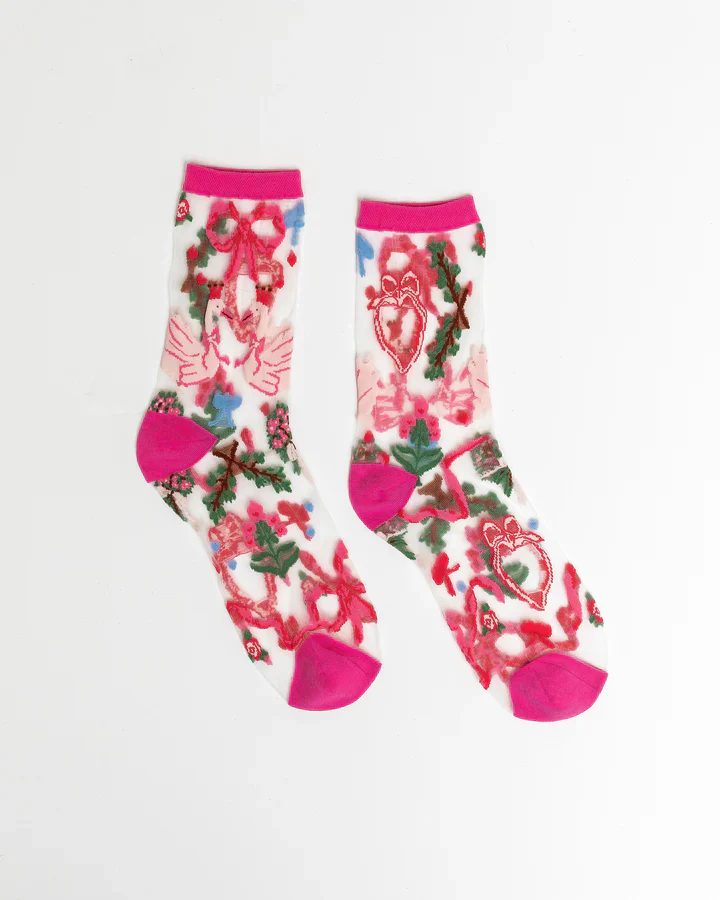 SOCK CANDY Balletcore Sheer Crew Sock - Image 2