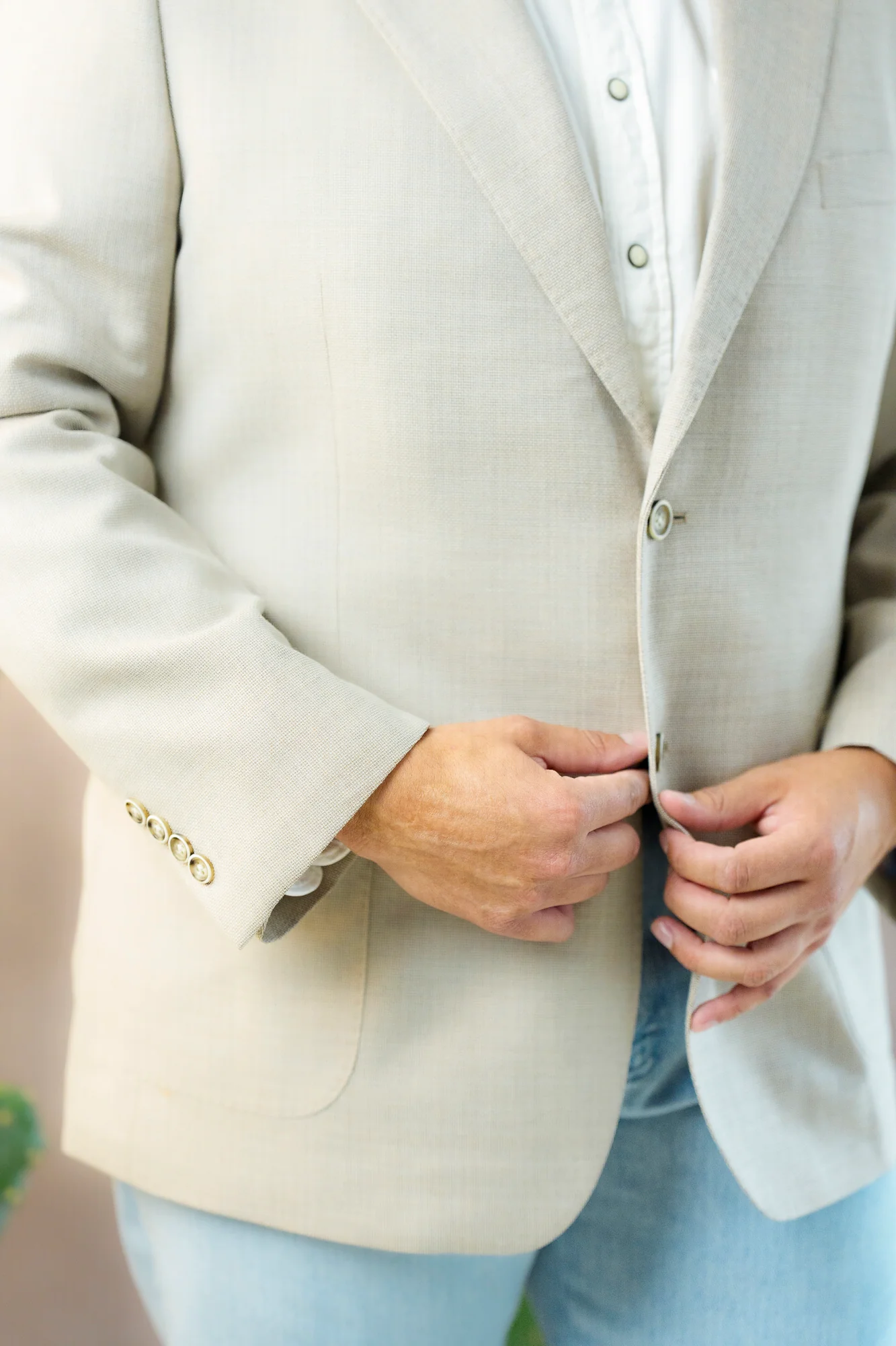 Maverick Exclusive Basket Weave Sand Sport Coat - Image 3