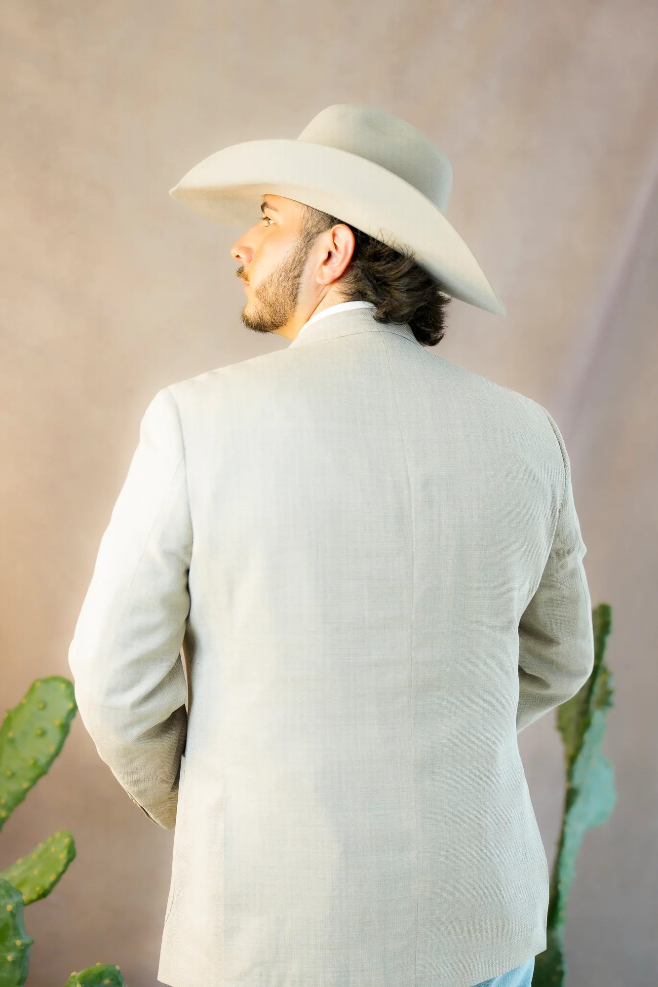 Maverick Exclusive Basket Weave Sand Sport Coat - Image 4