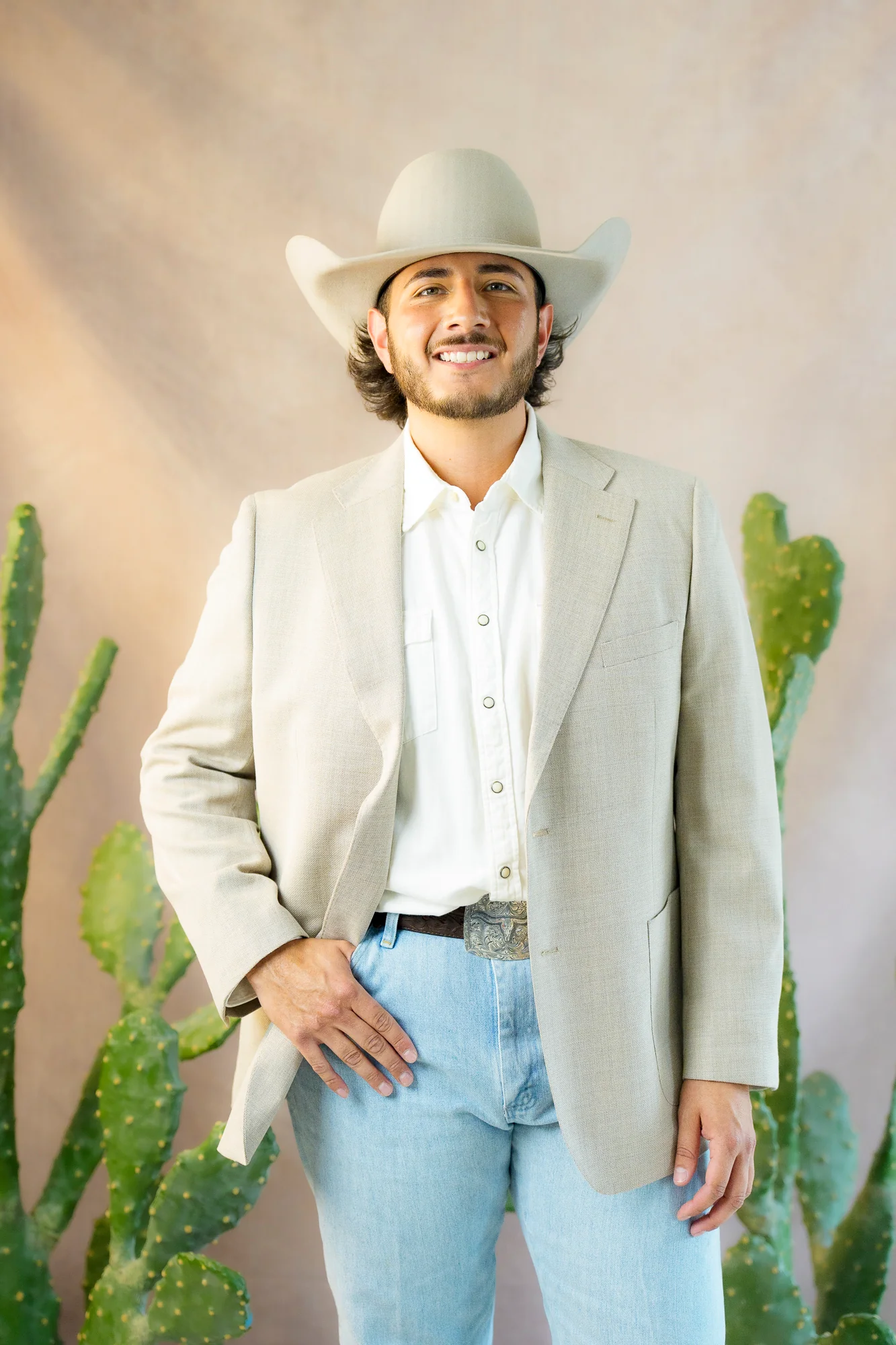 Maverick Exclusive Basket Weave Sand Sport Coat - Image 5