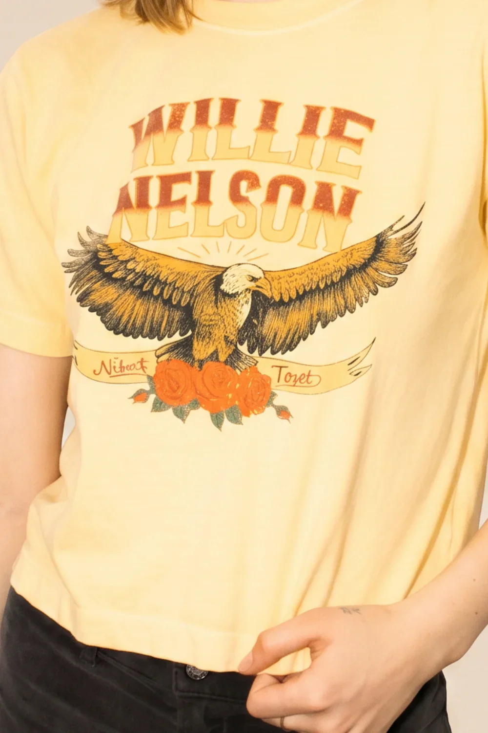 People Of Leisure Willie Nelson Abbott, Texas Tee - Image 2
