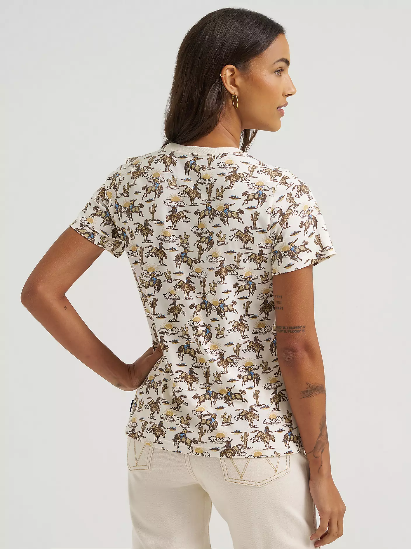 Wrangler All Over Print Slim Tee - Image 3