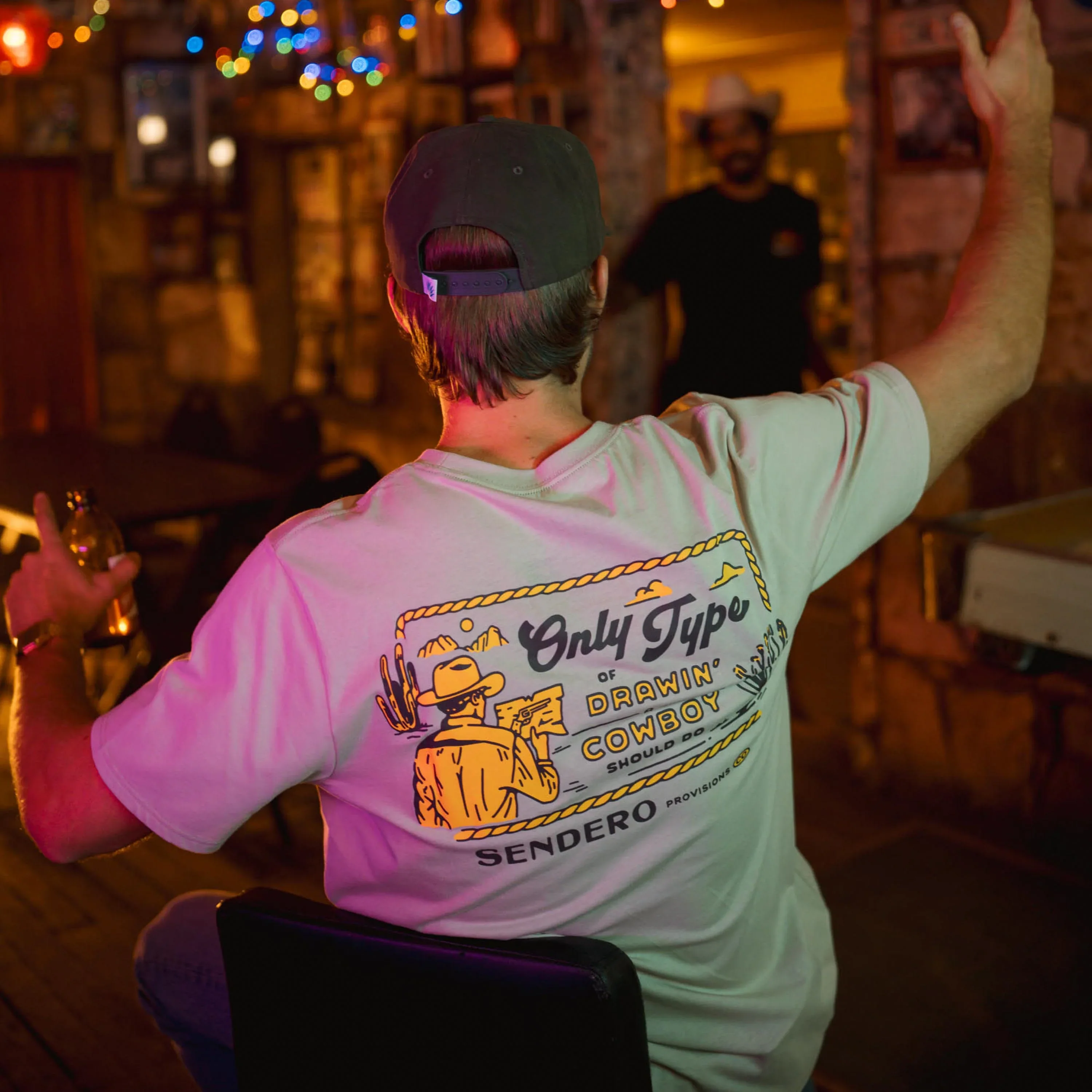 Sendero Cowboy Drawin' T-Shirt - Image 2