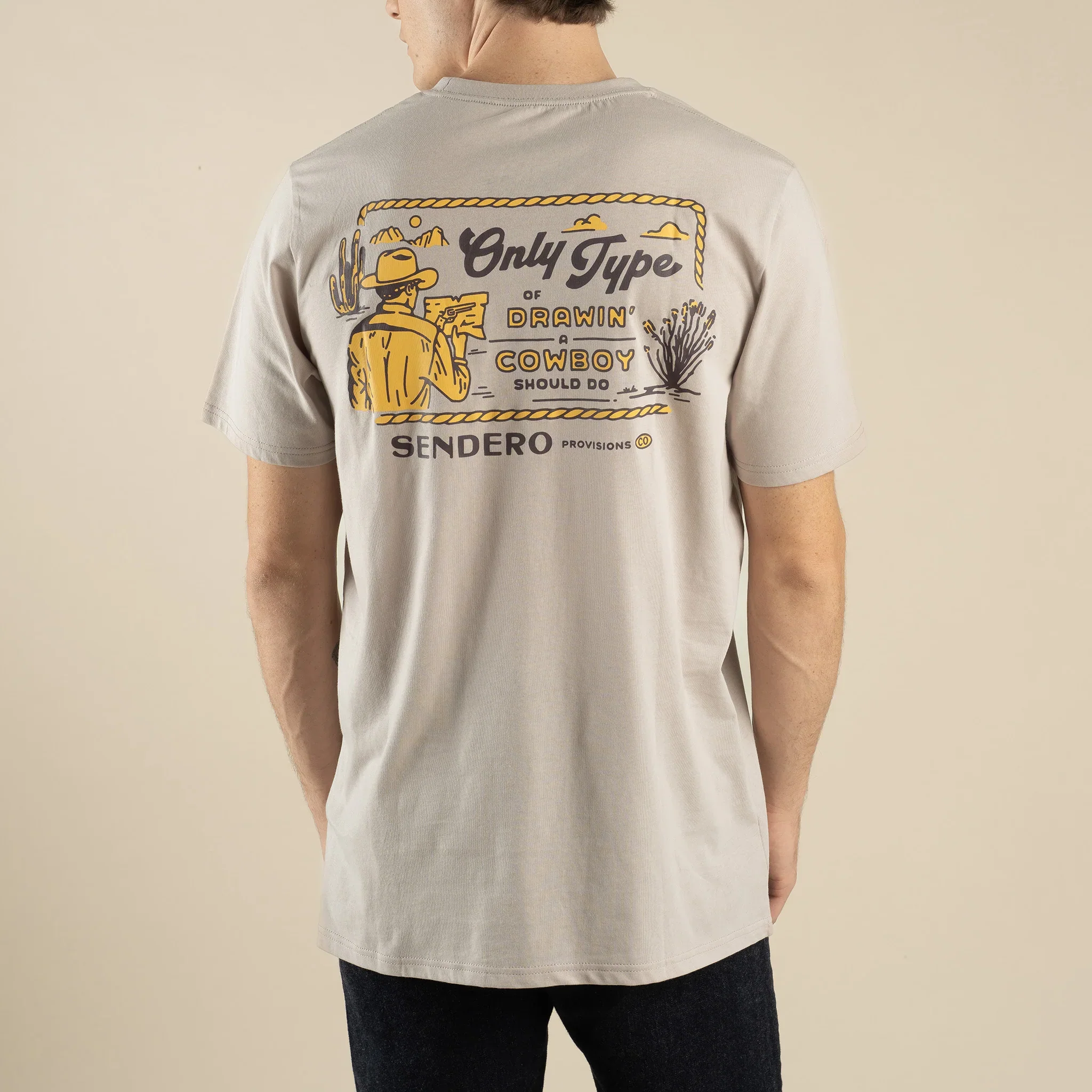 Sendero Cowboy Drawin' T-Shirt - Image 4