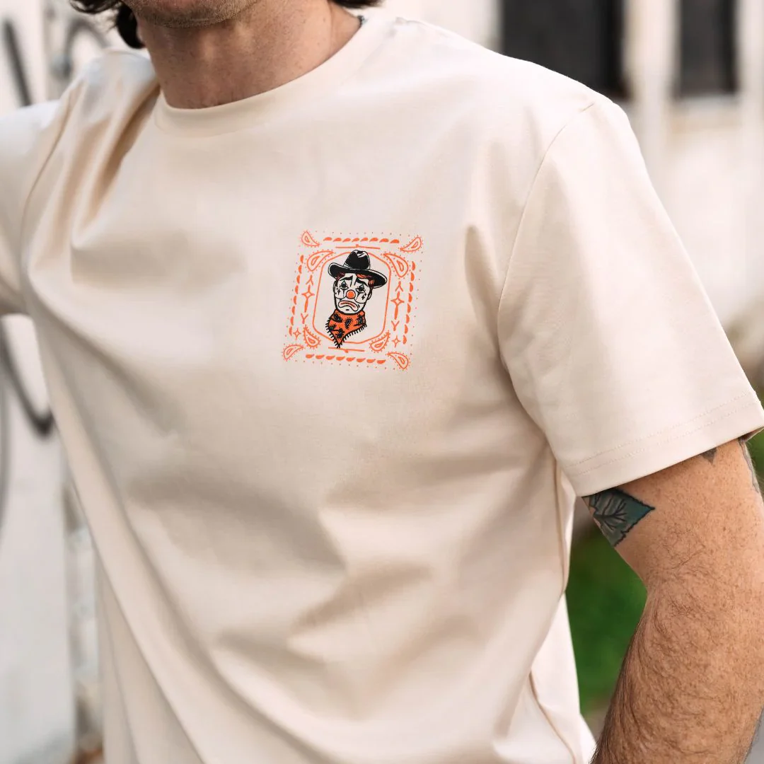 Raised By Coyotes Rodeo Clown T-Shirt - Image 3