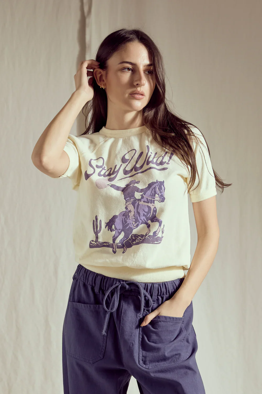 People of Leisure Stay Wild Raglan Tee