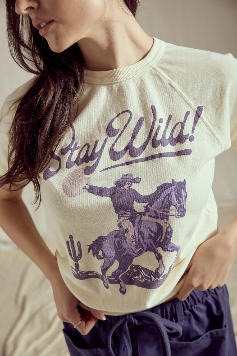 People of Leisure Stay Wild Raglan Tee - Image 4